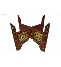 60 Ø Handgeschnitze Tischgestell für orientalische Teetisch zusammenklappbare tisch tablett gestell Massivholz  MGL 60/D