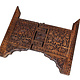 60 cm Ø Egyptian Moroccan Vintage India Table stand Folding Table Base Carved Wooden oriental Coffee H45 oriental Islamic style Coffee Tea Base NUR/60 A