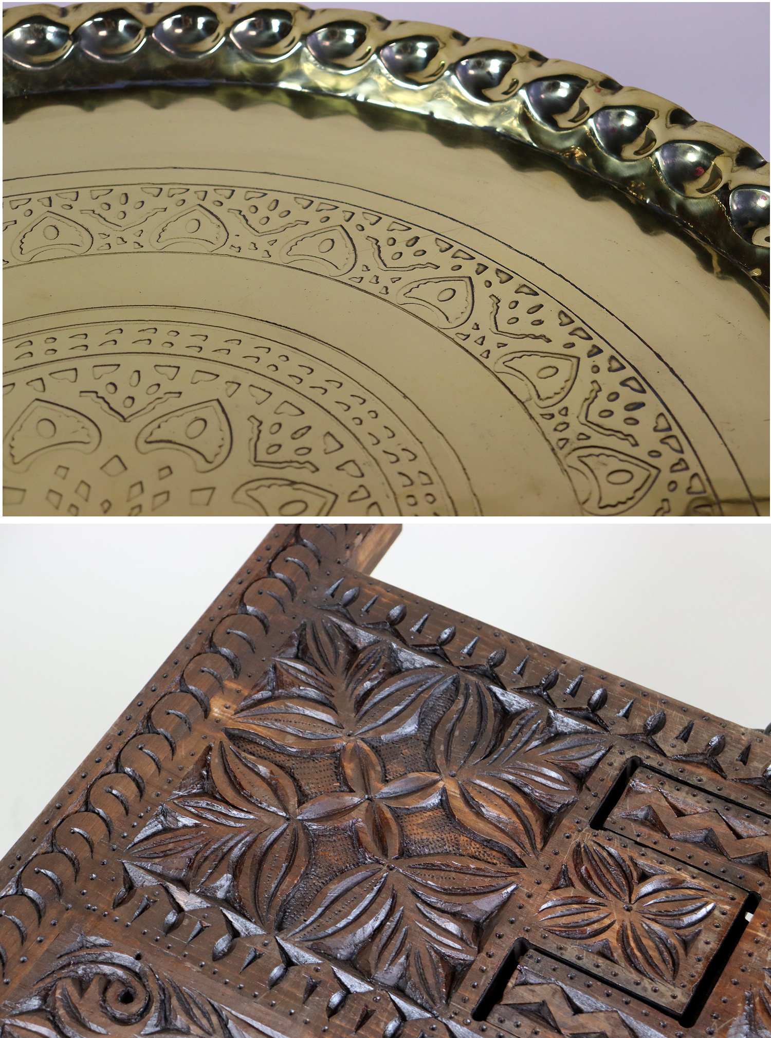 72 cm Ø   ägyptisch marokkanisch orient Messing tablett Teetisch beisteltisch Afghanistan   Nr:NUR/B