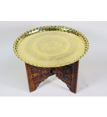 72 cm Ø Antik  ägyptisch marokkanisch orient Messing tablett Teetisch beisteltisch Afghanistan  Nr:  NUR/B