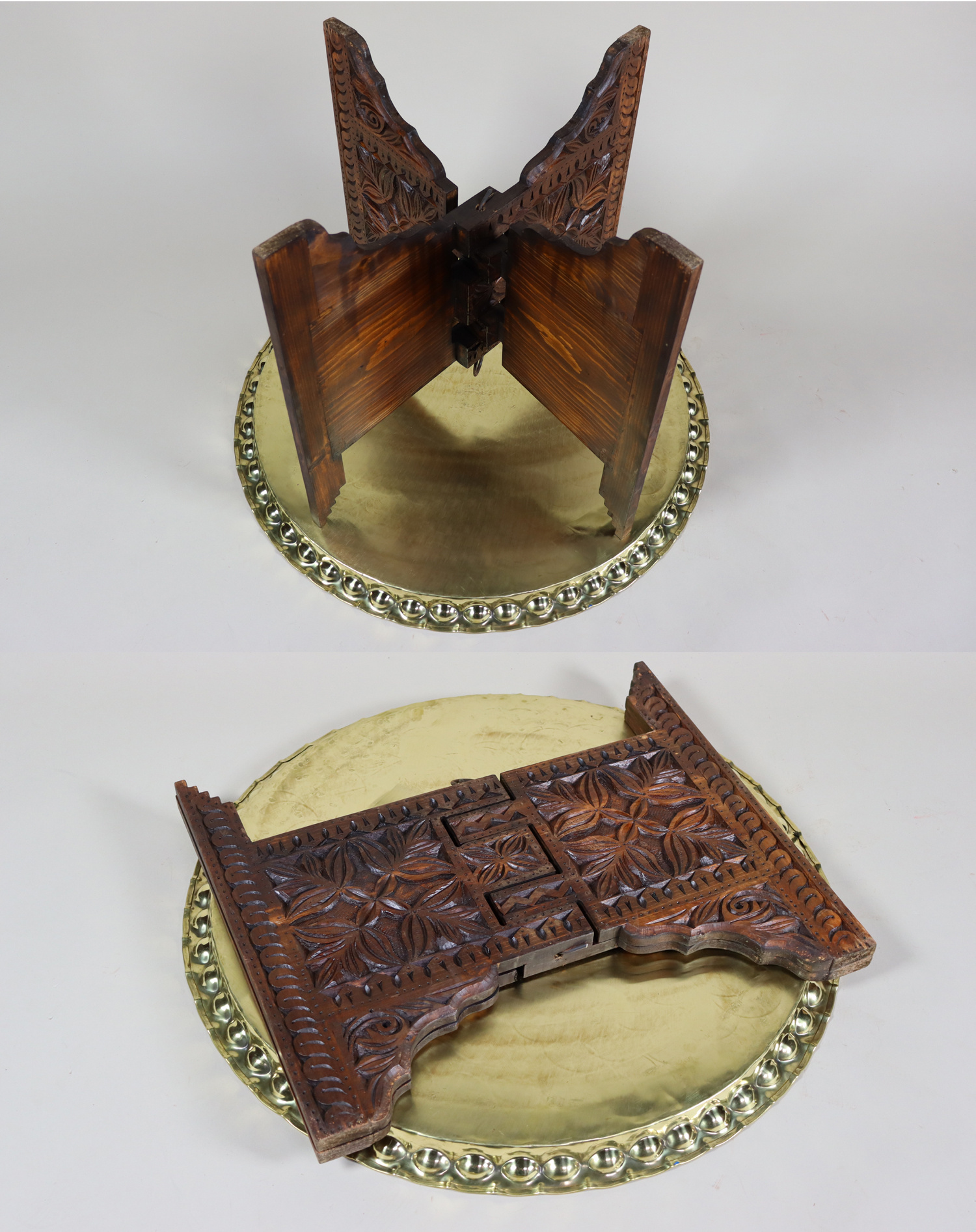 72 cm Ø   ägyptisch marokkanisch orient Messing tablett Teetisch beisteltisch Afghanistan   Nr:NUR/B