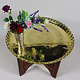 72 cm Ø    orient Islamic  Hammer Engraved Brass table Tea table side table Tray  No-NUR/C