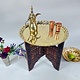 52 cm Ø    orient Islamic  Hammer Engraved Brass table Tea table side table Tray  No-50/GD