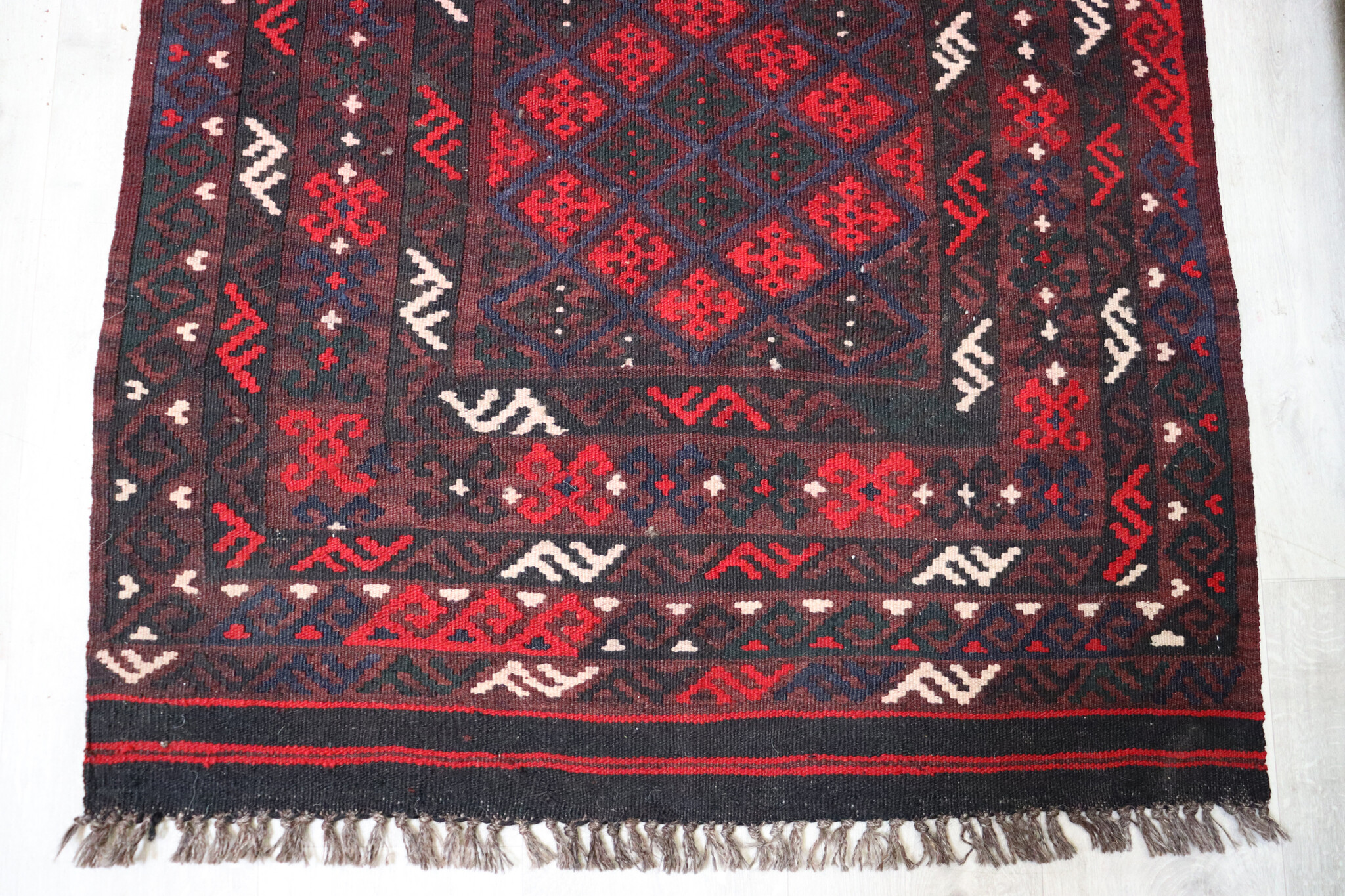 132x92   cm Afghan   nomadic Kilim rug  No:147