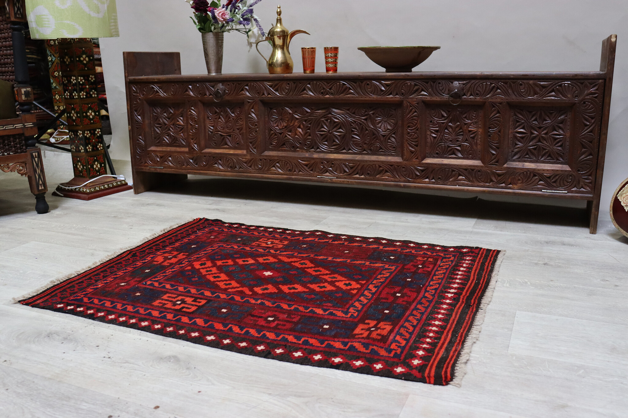 104x78 cm afghan maimana Kelim Nr: 146