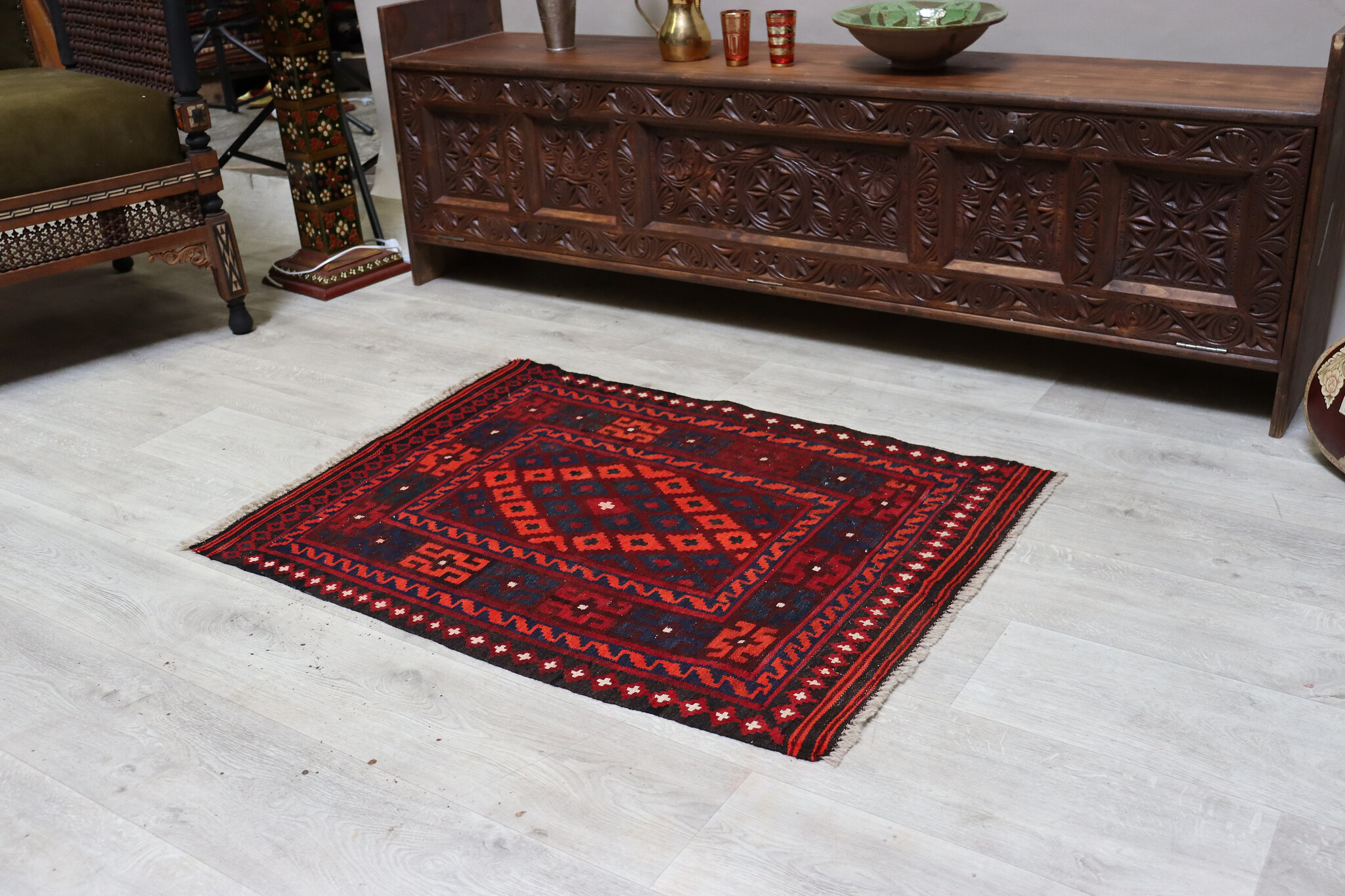 104x78 cm Afghan   nomadic Kilim rug  No:146