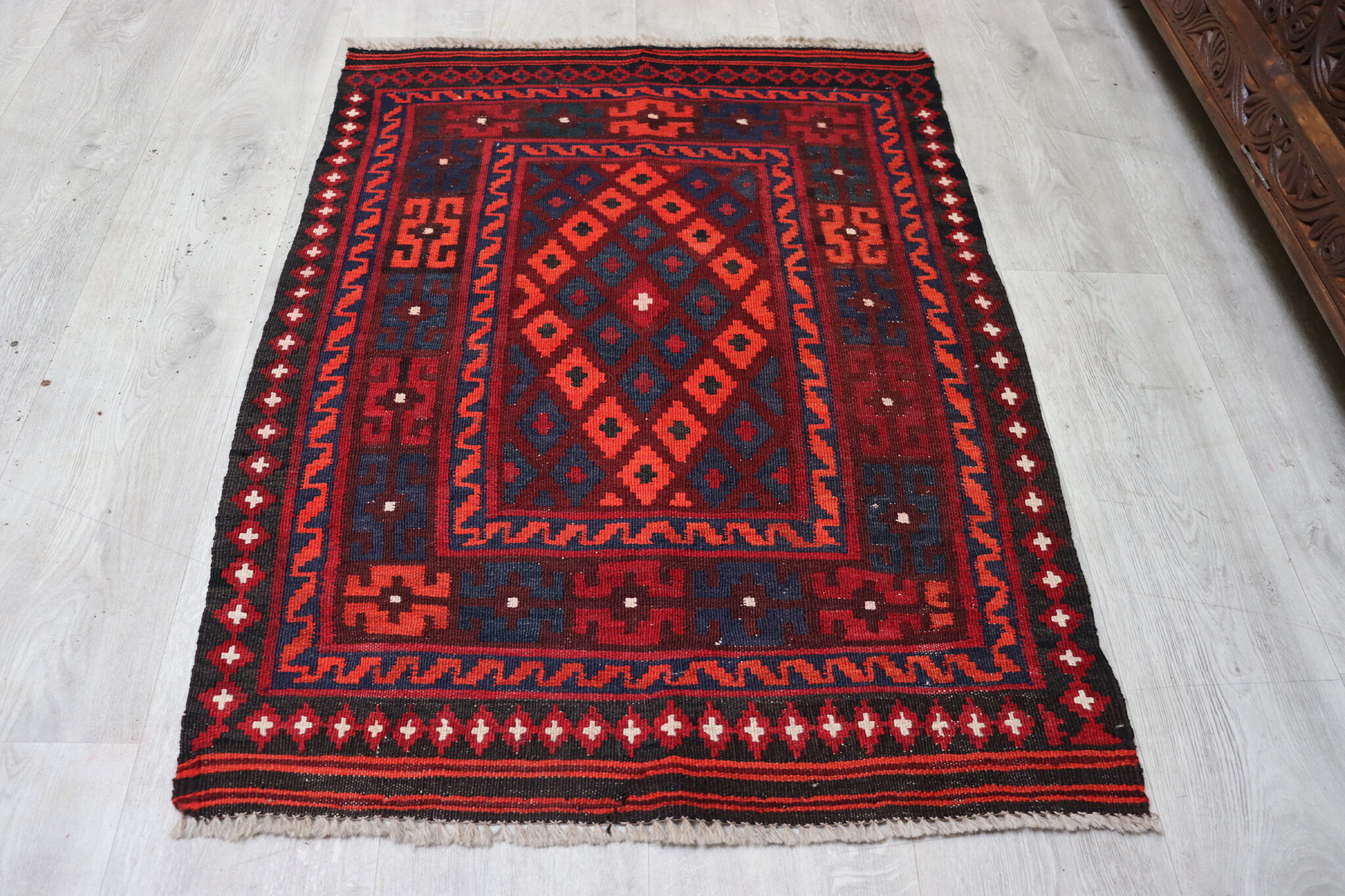 104x78 cm afghan maimana Kelim Nr: 146