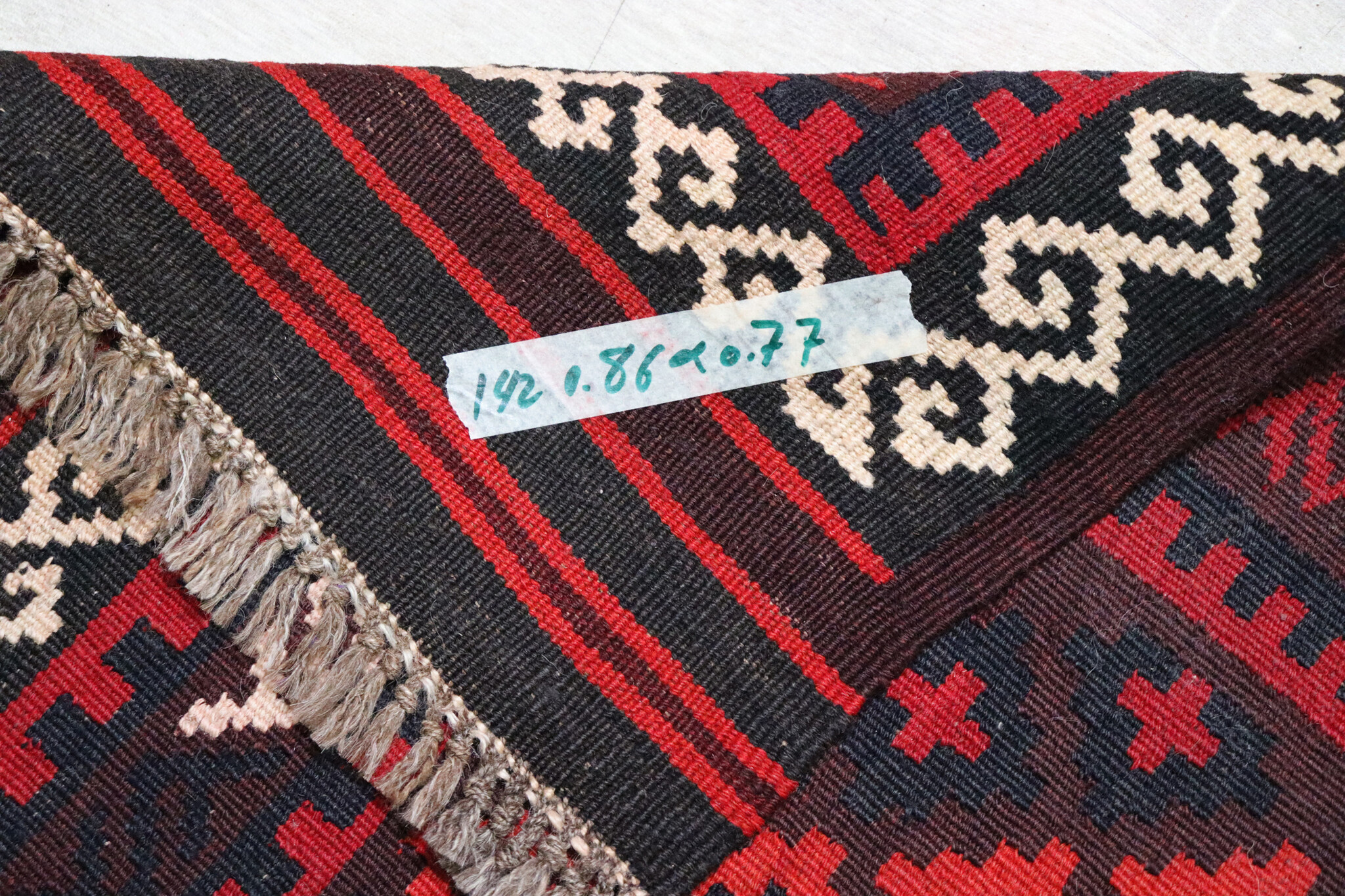86x77 cm Afghan   nomadic Kilim rug  No:142