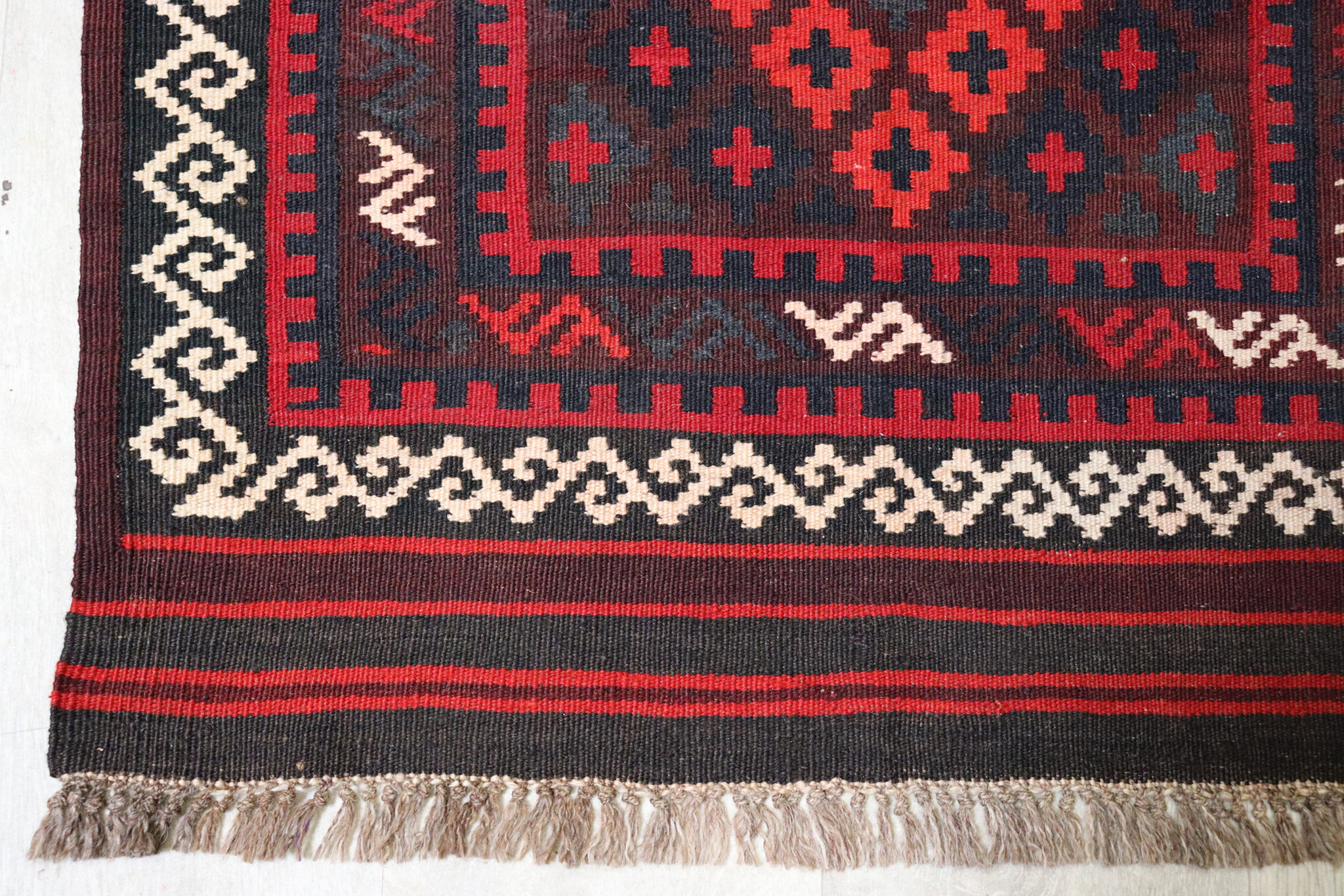 86x77 cm Afghan   nomadic Kilim rug  No:142