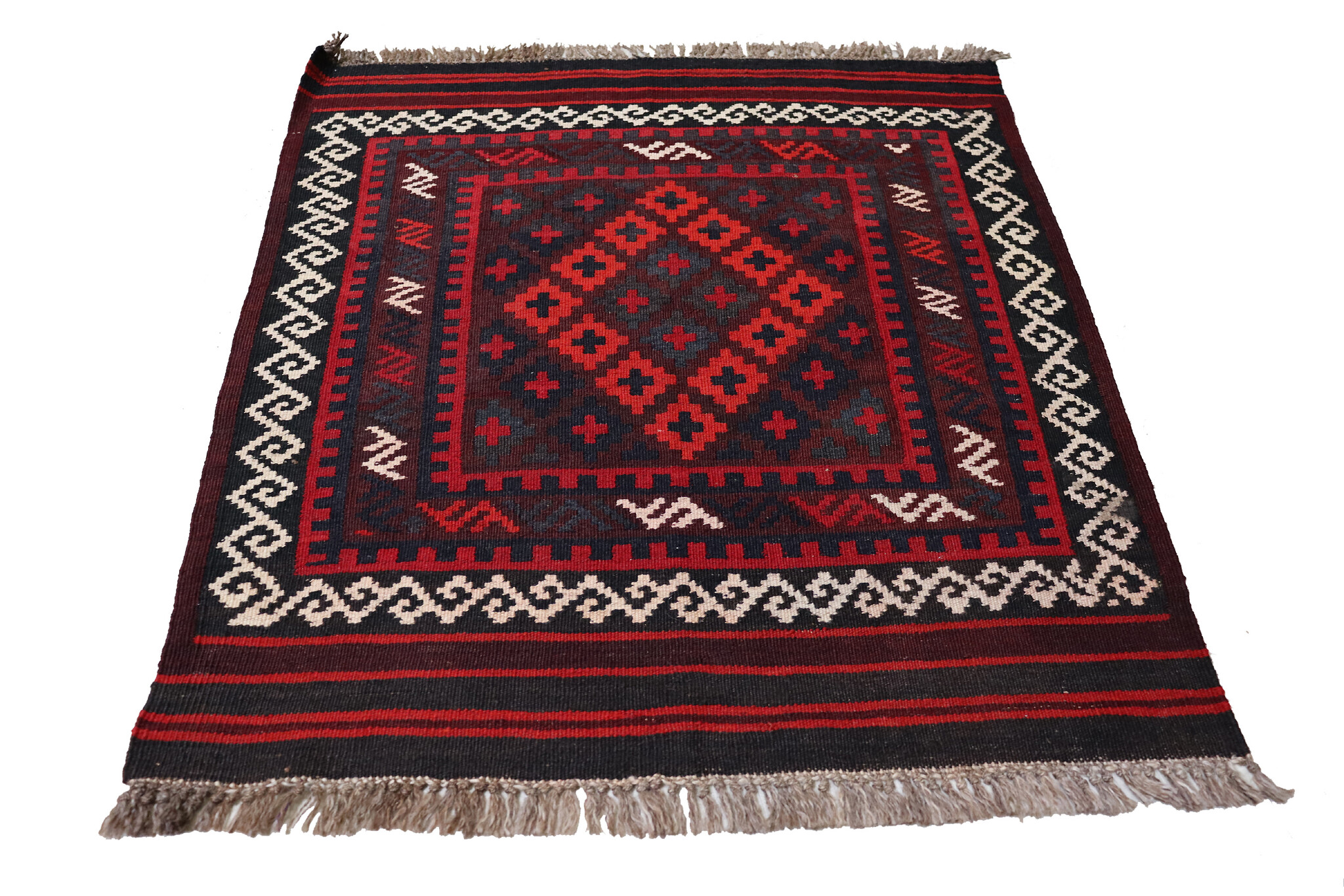 86x77 cm Afghan   nomadic Kilim rug  No:142