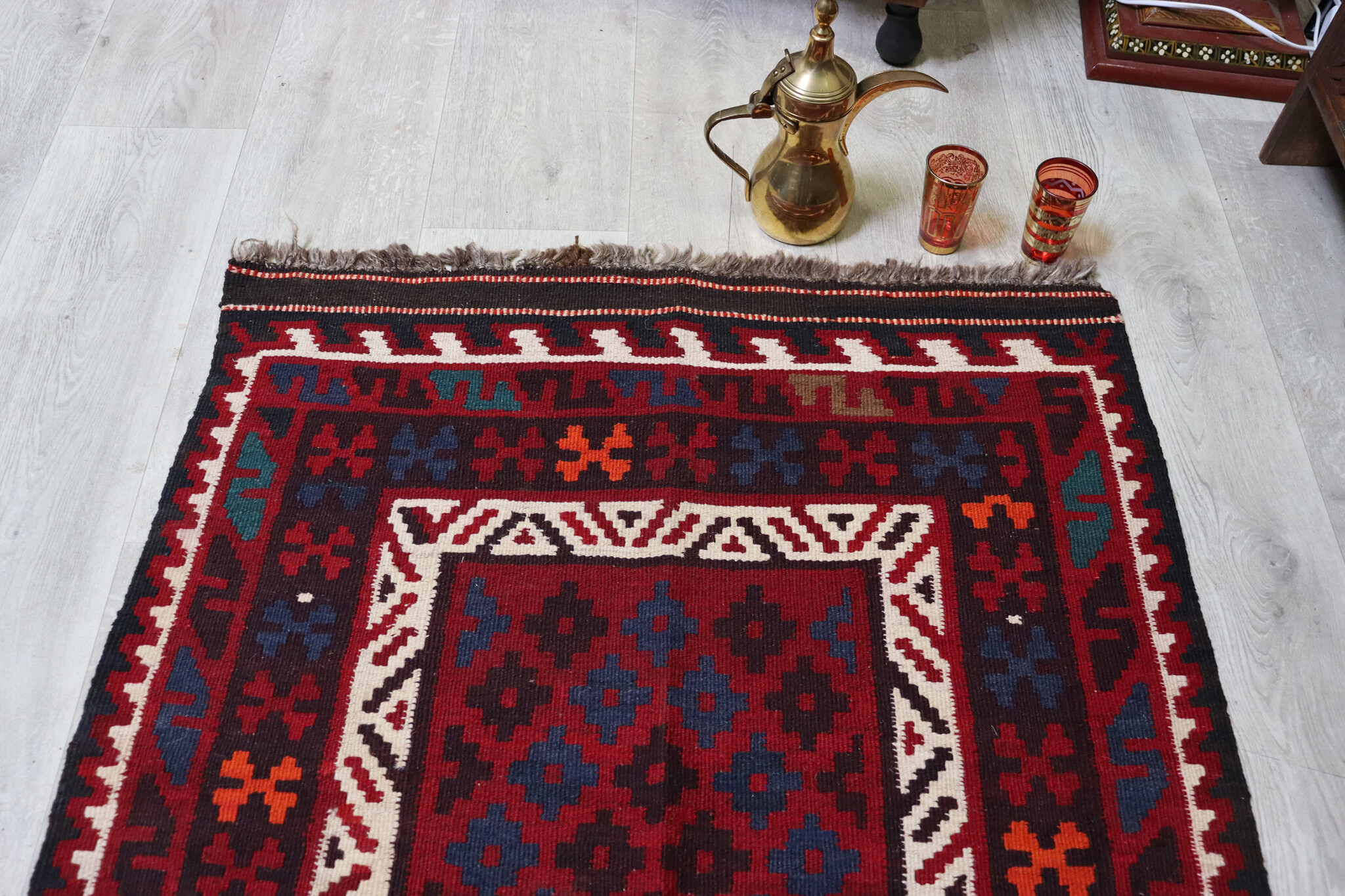 122x94 cm afghan maimana Kelim Nr: 132