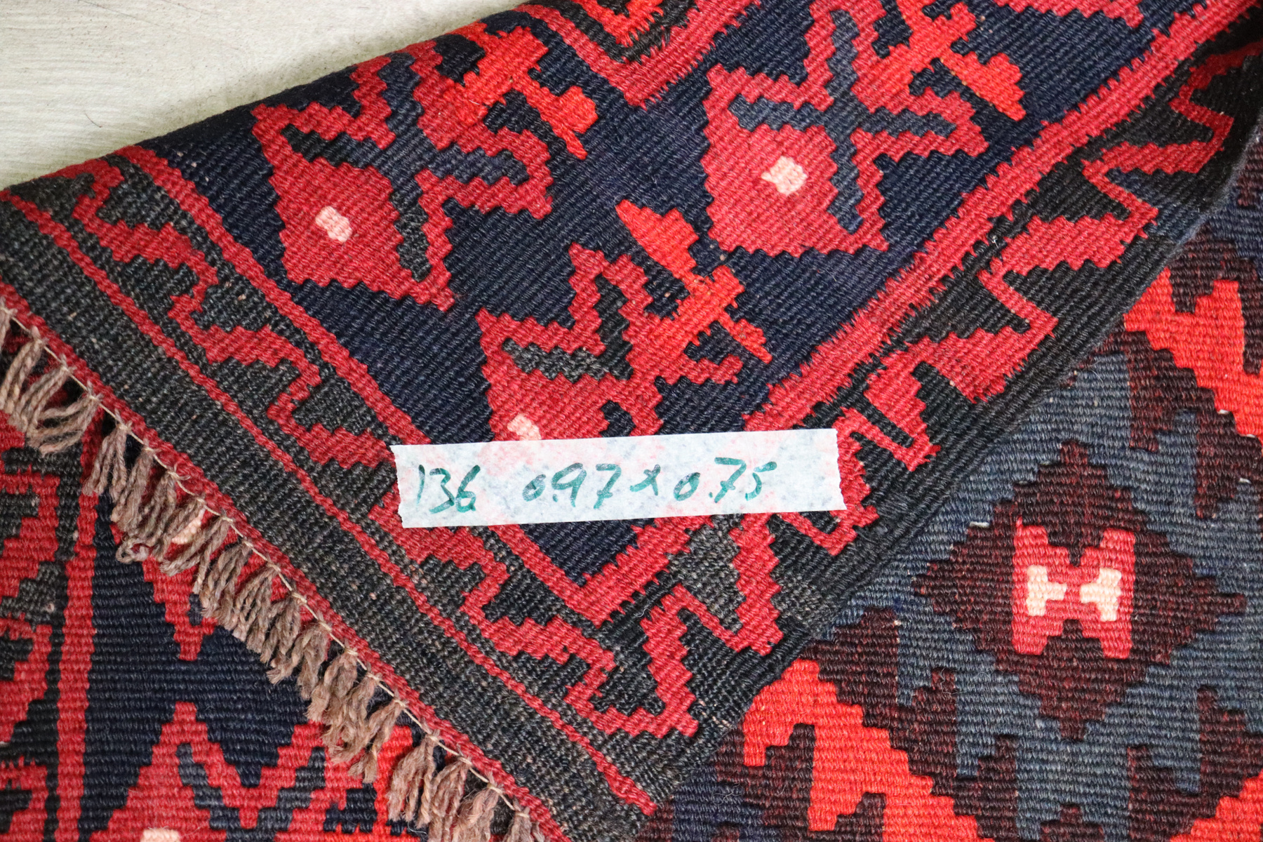 97x75 cm Afghan   nomadic Kilim rug  No:136