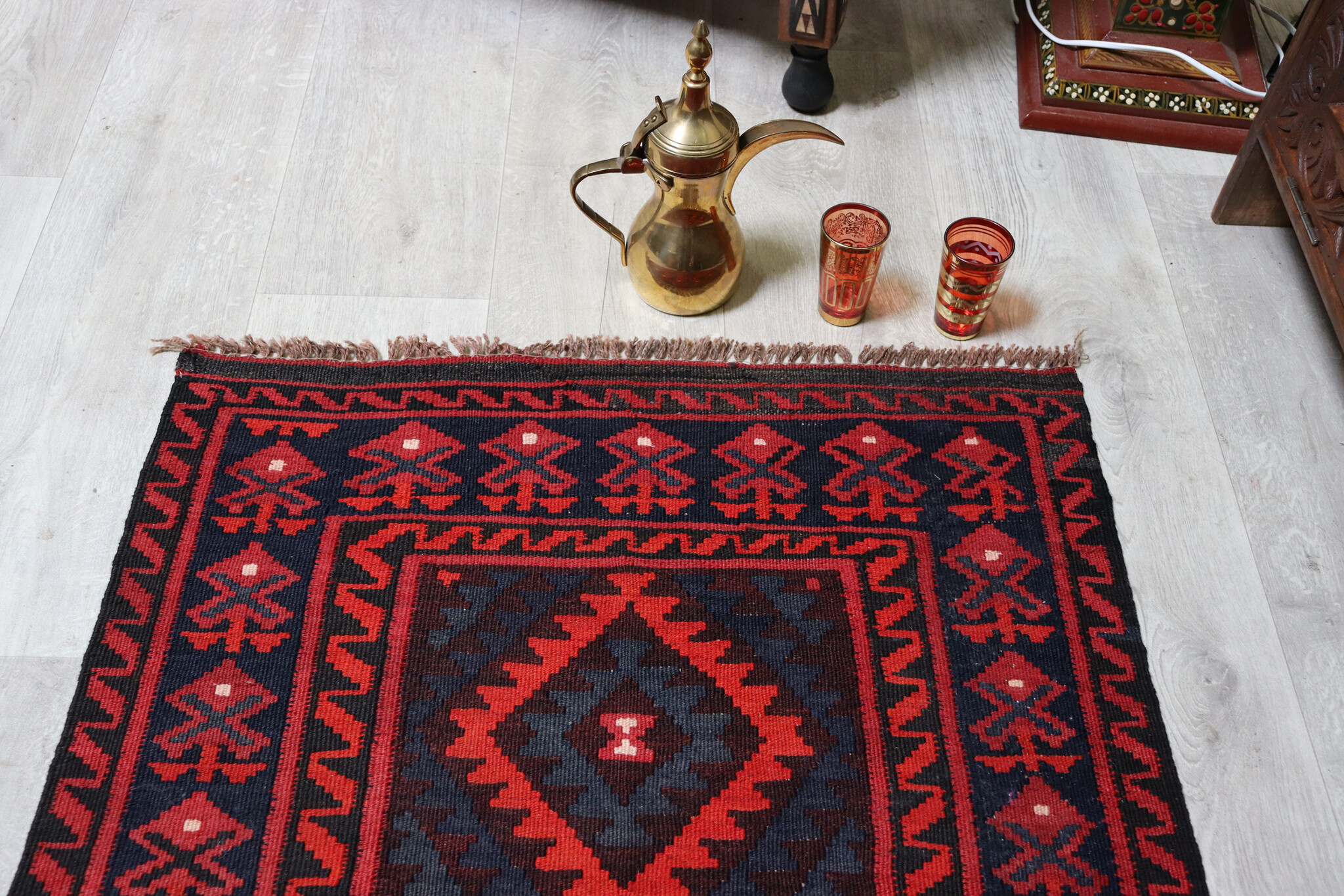97x75 cm Afghan   nomadic Kilim rug  No:136