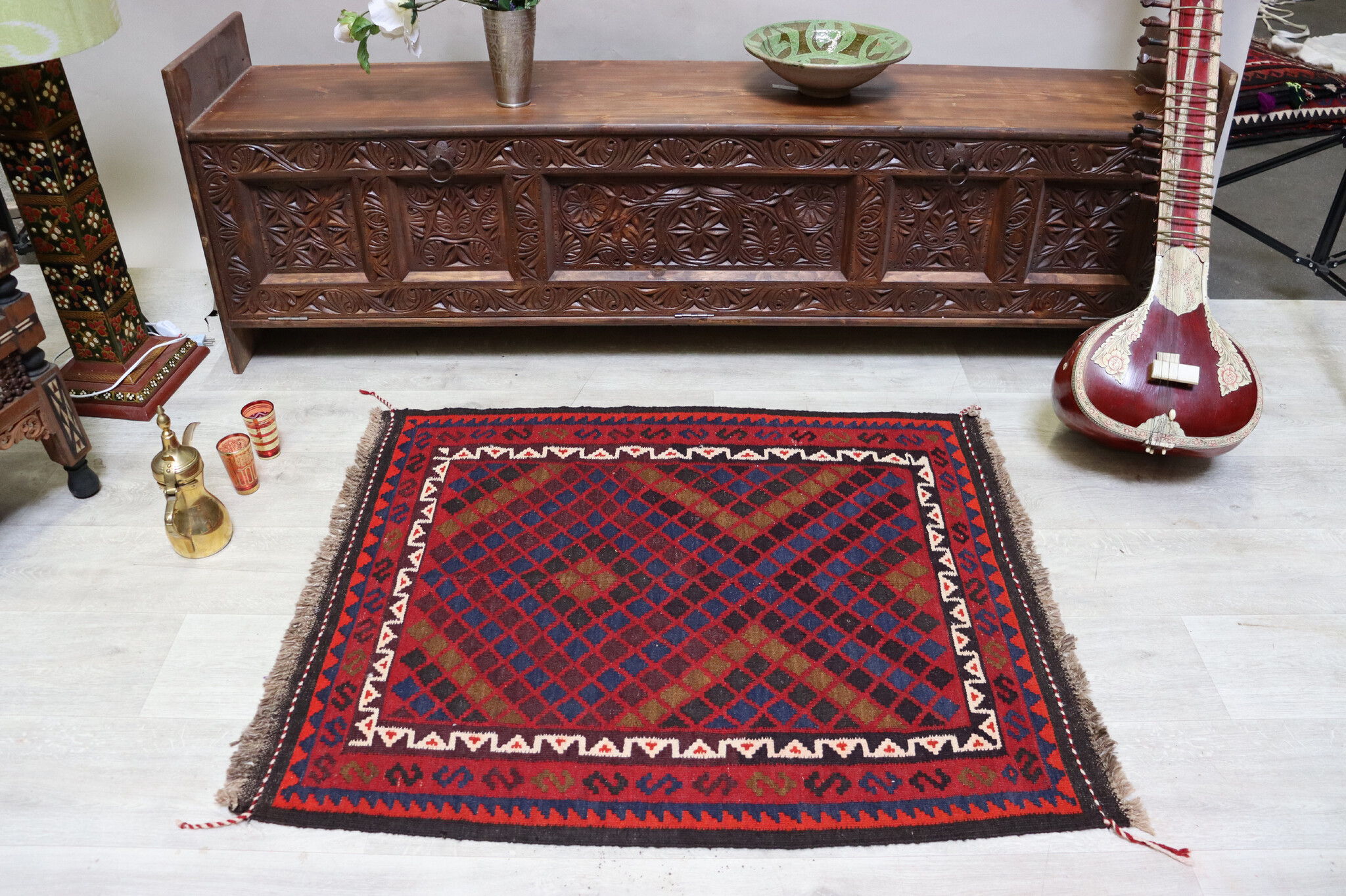 108x92 cm Afghan   nomadic Kilim rug  No:133