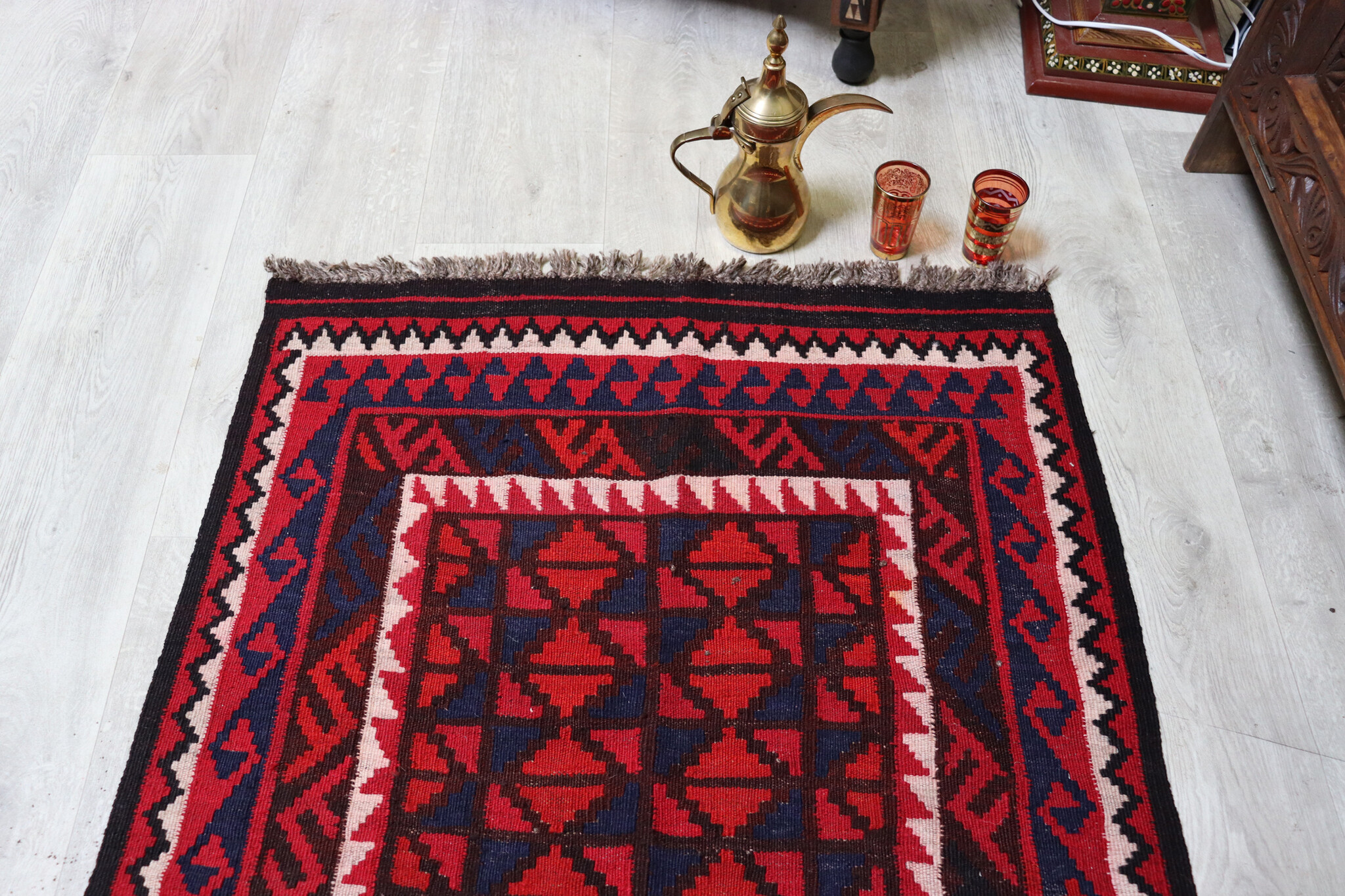 126x85 cm Afghan   nomadic Kilim rug  No:129