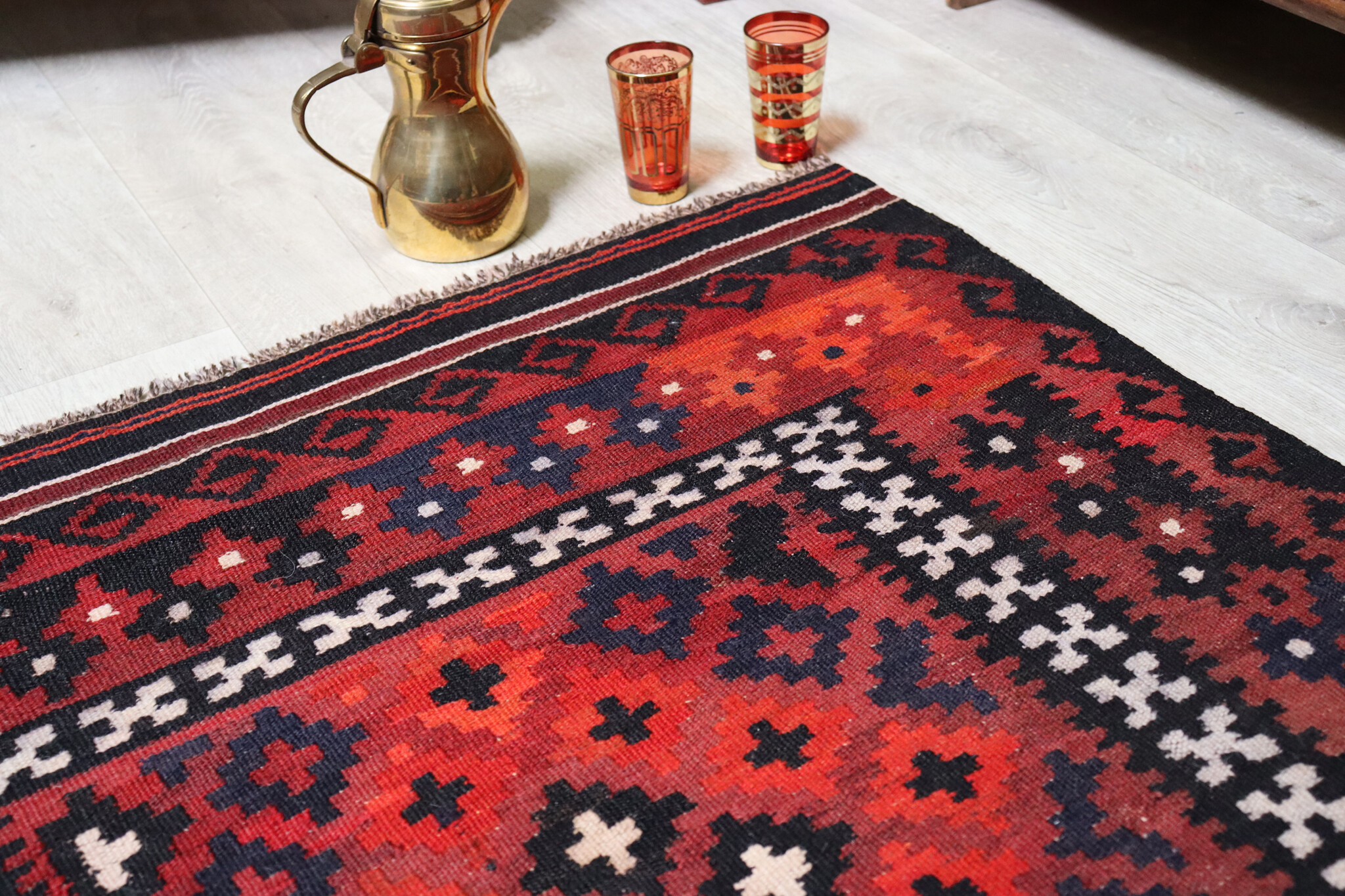 129x88 cm Afghan   nomadic Kilim rug  No:123
