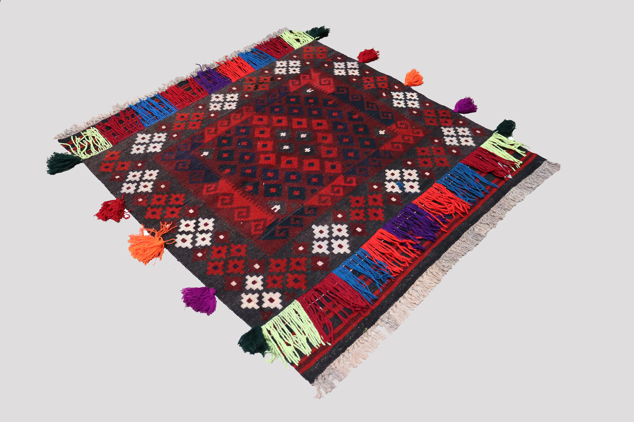 100x95 cm Afghan   nomadic Kilim rug  No:124