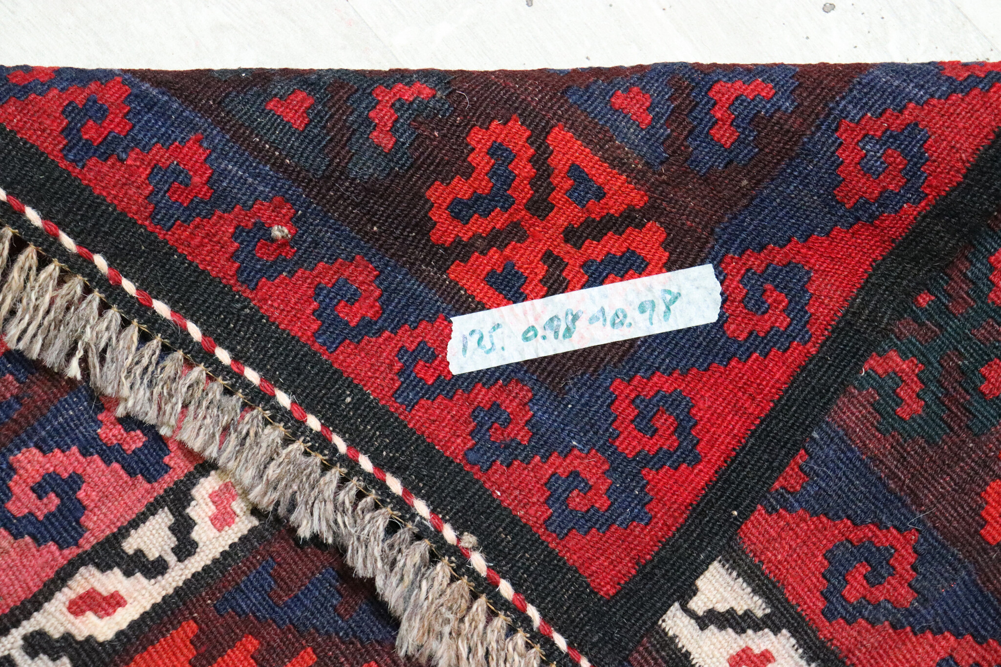 98x98 cm Afghan   nomadic Kilim rug  No:125