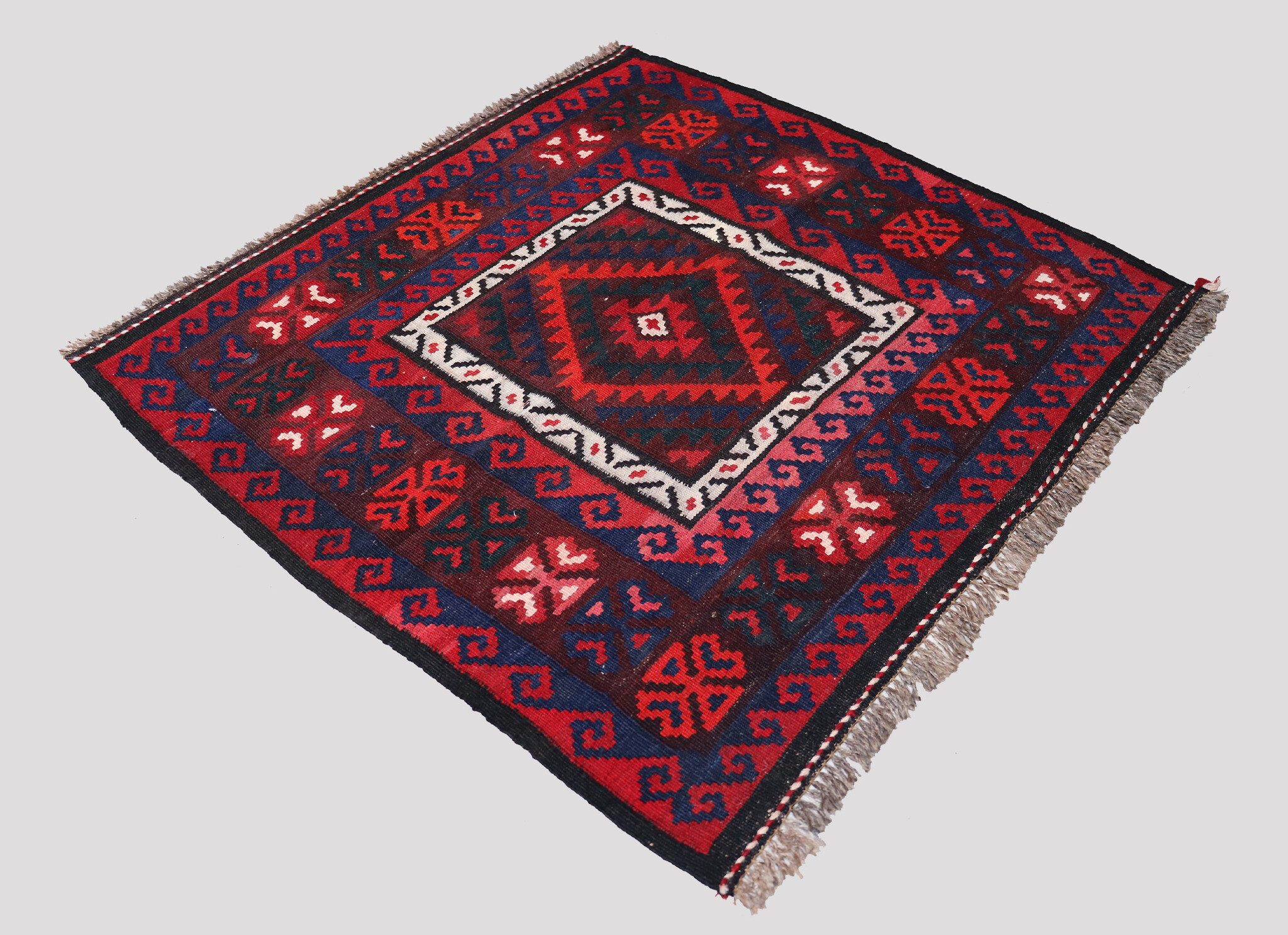 98x98 cm Afghan   nomadic Kilim rug  No:125