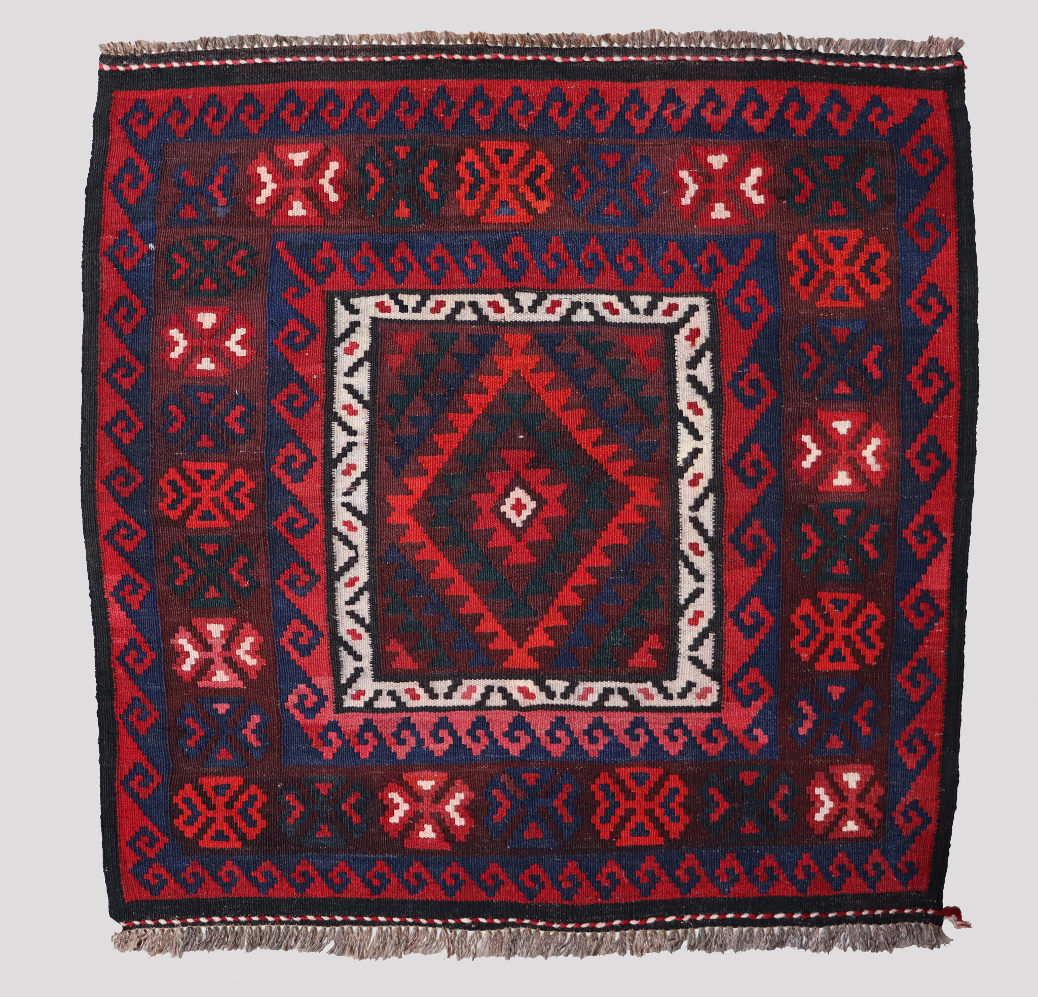 98x98 cm Afghan   nomadic Kilim rug  No:125