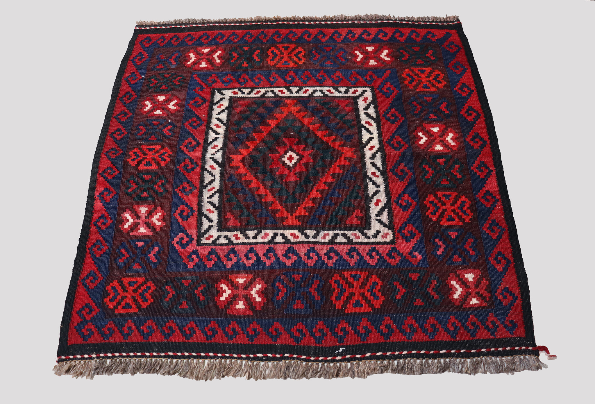 98x98 cm Afghan   nomadic Kilim rug  No:125