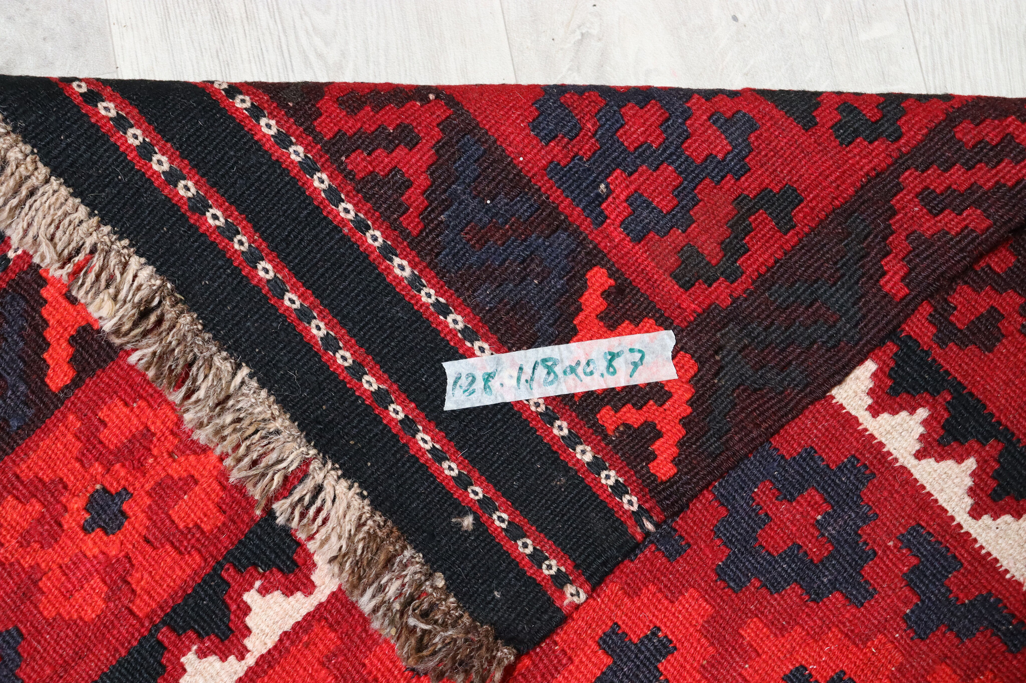 118x87 cm Afghan   nomadic Kilim rug  No:128