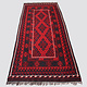 221x100 cm Afghan   nomadic Kilim rug  No:182
