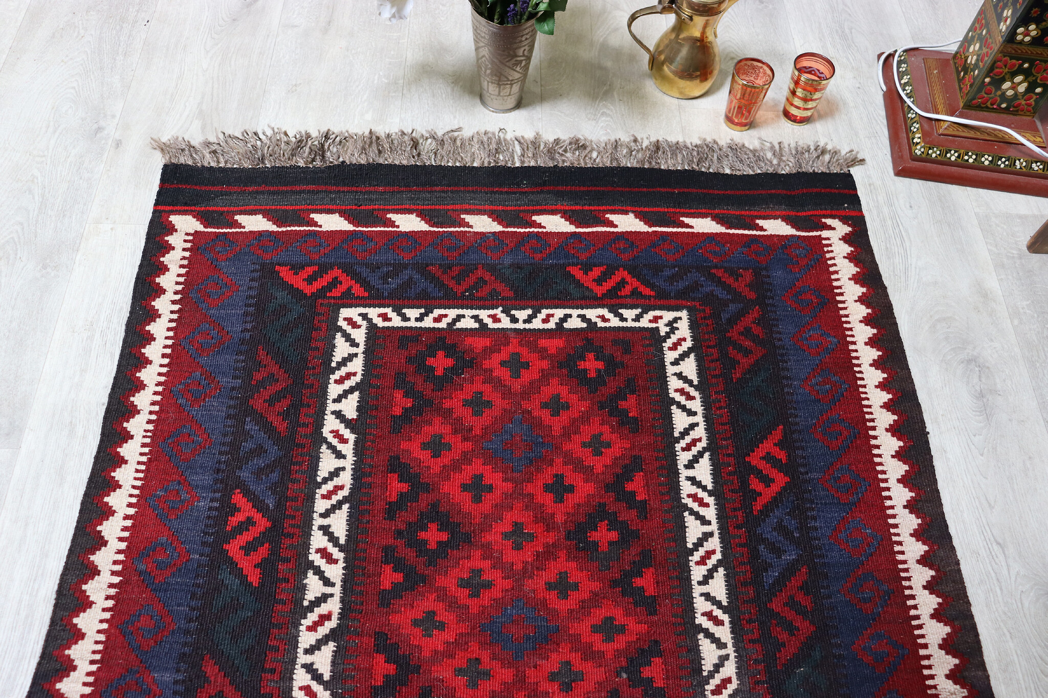 129x96 cm afghan maimana Kelim Nr: 152