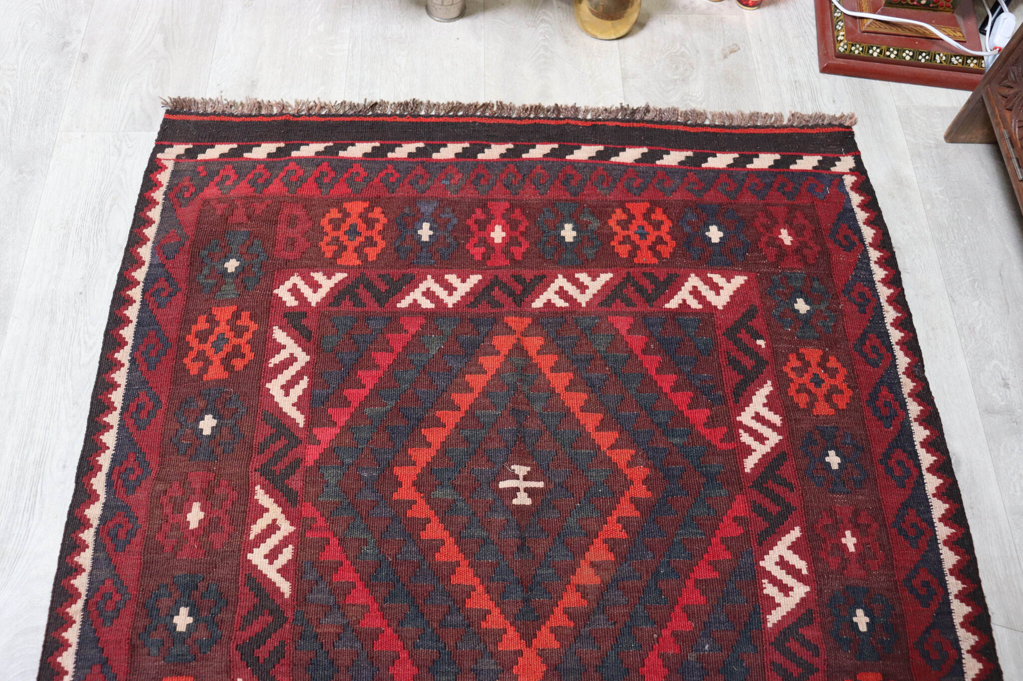 142x101 cm Afghan   nomadic Kilim rug  No:156