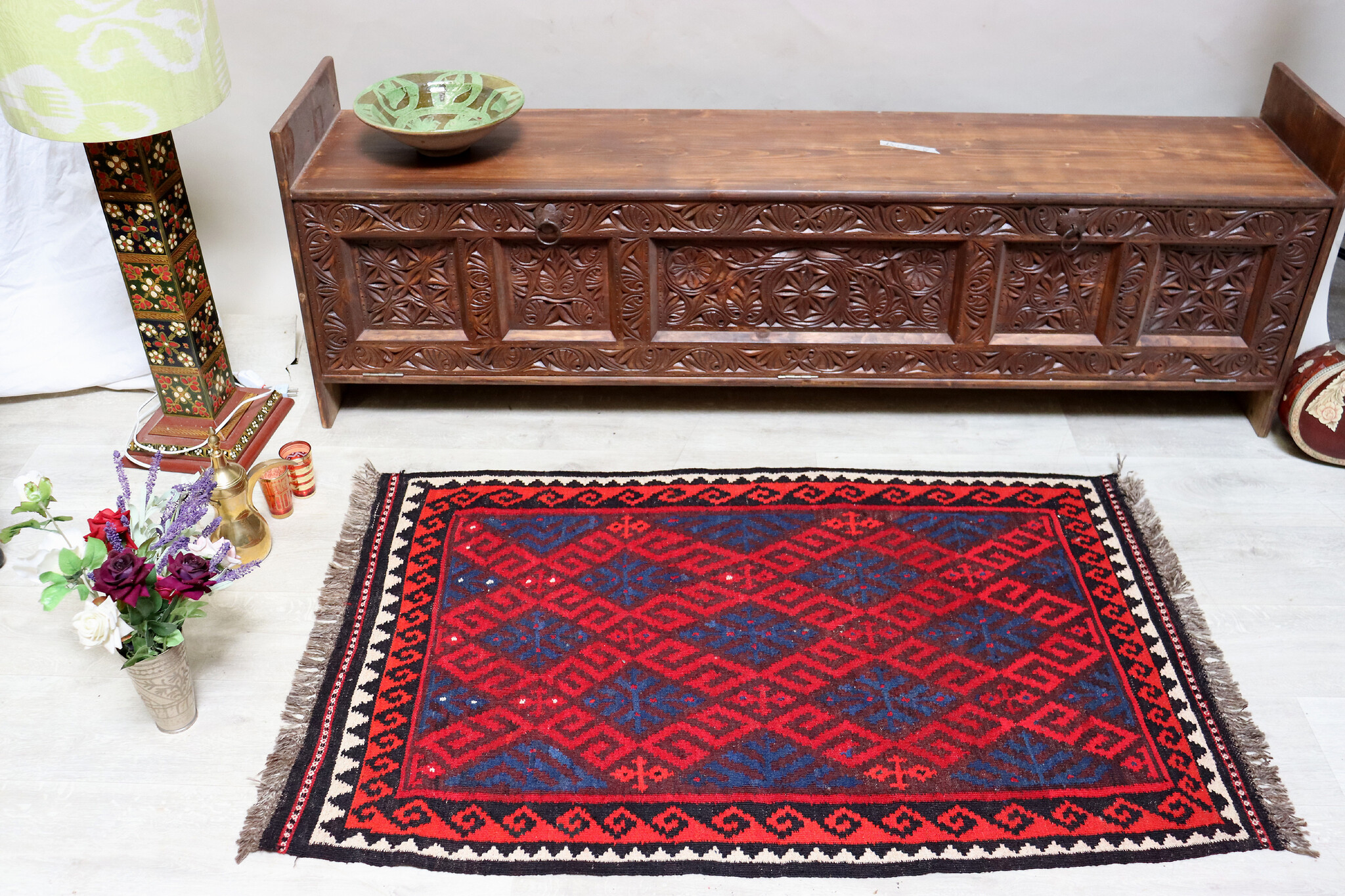 136x87 cm Afghan   nomadic Kilim rug  No:154