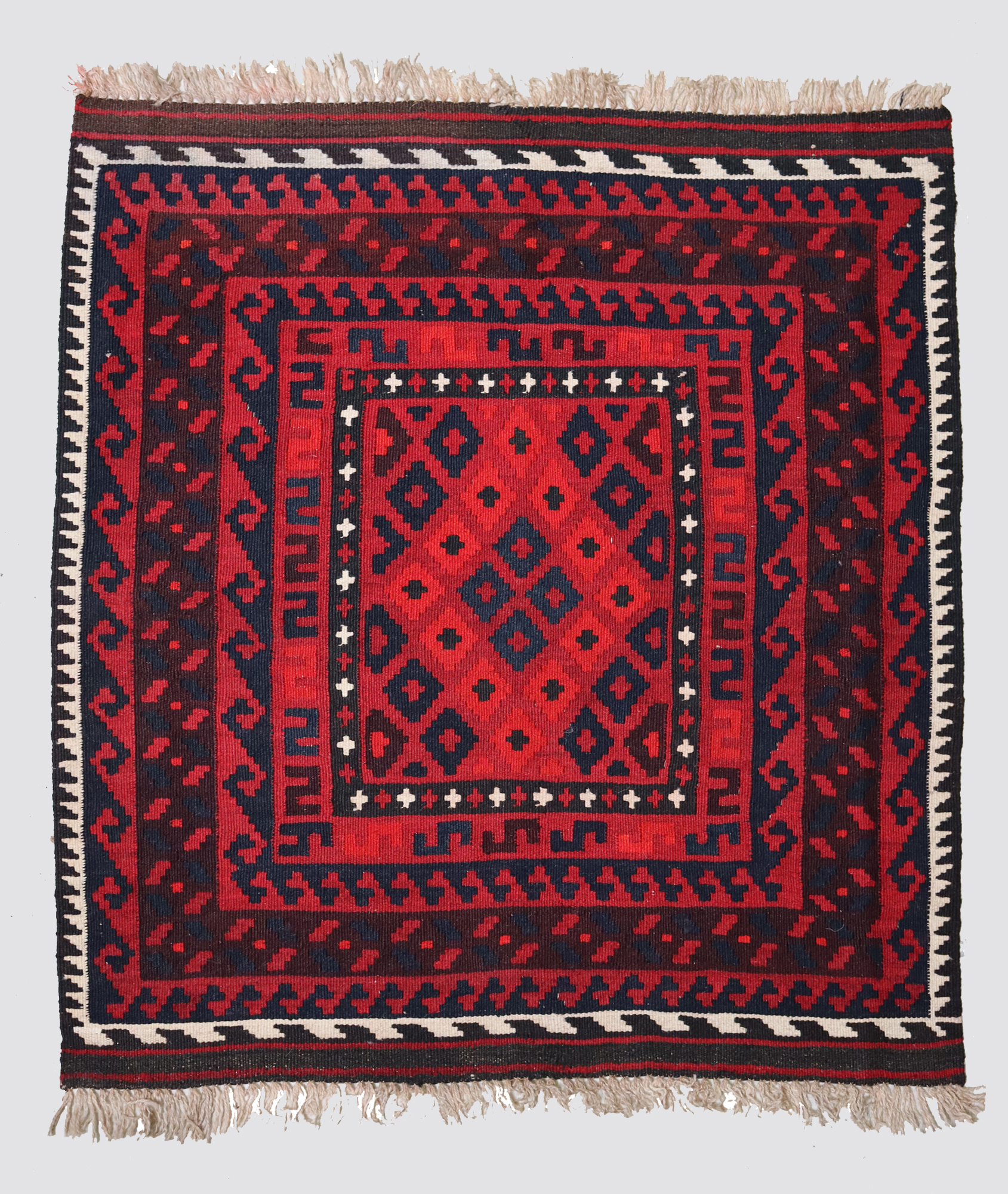 106x98 cm Afghan   nomadic Kilim rug  No:153