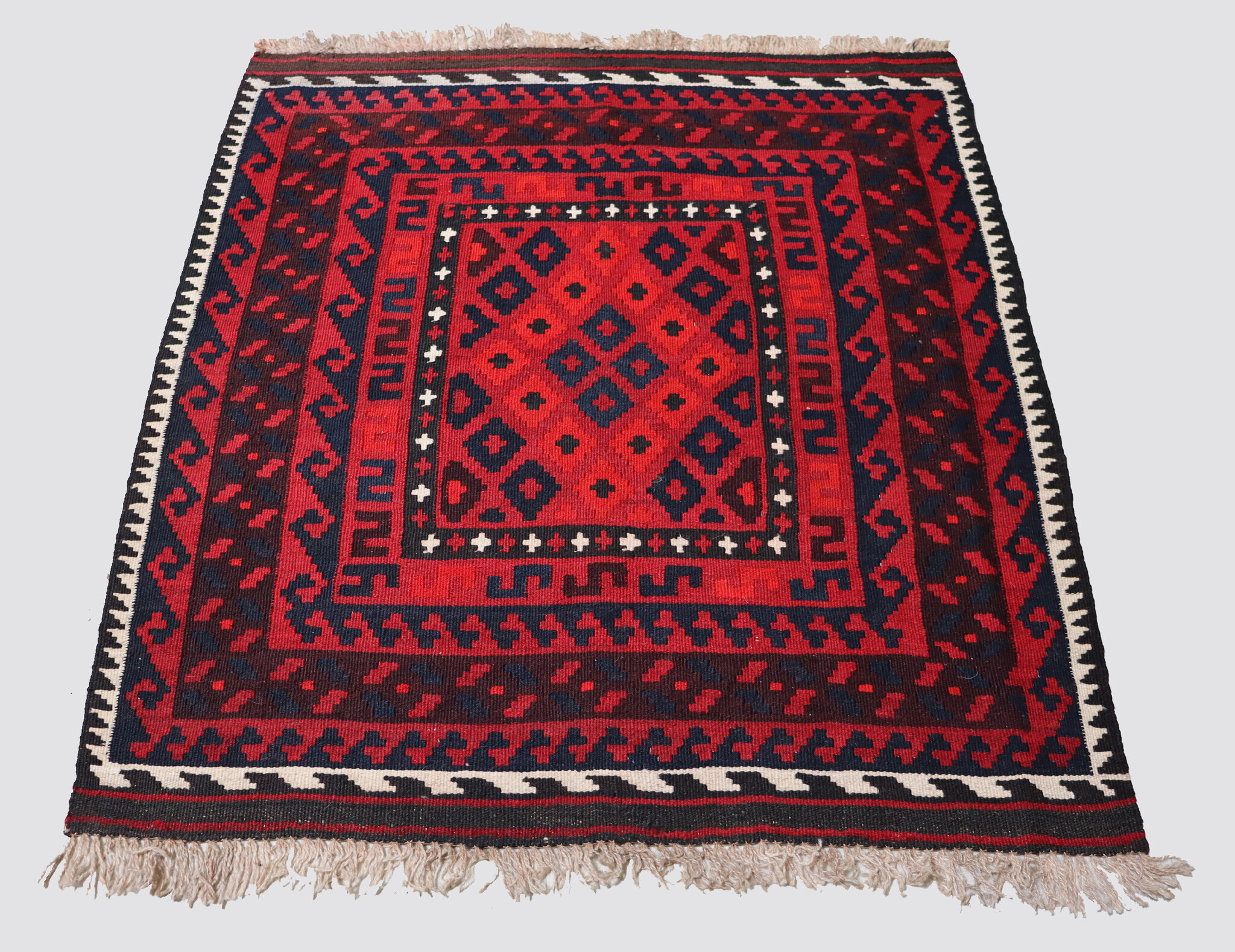 106x98 cm Afghan   nomadic Kilim rug  No:153