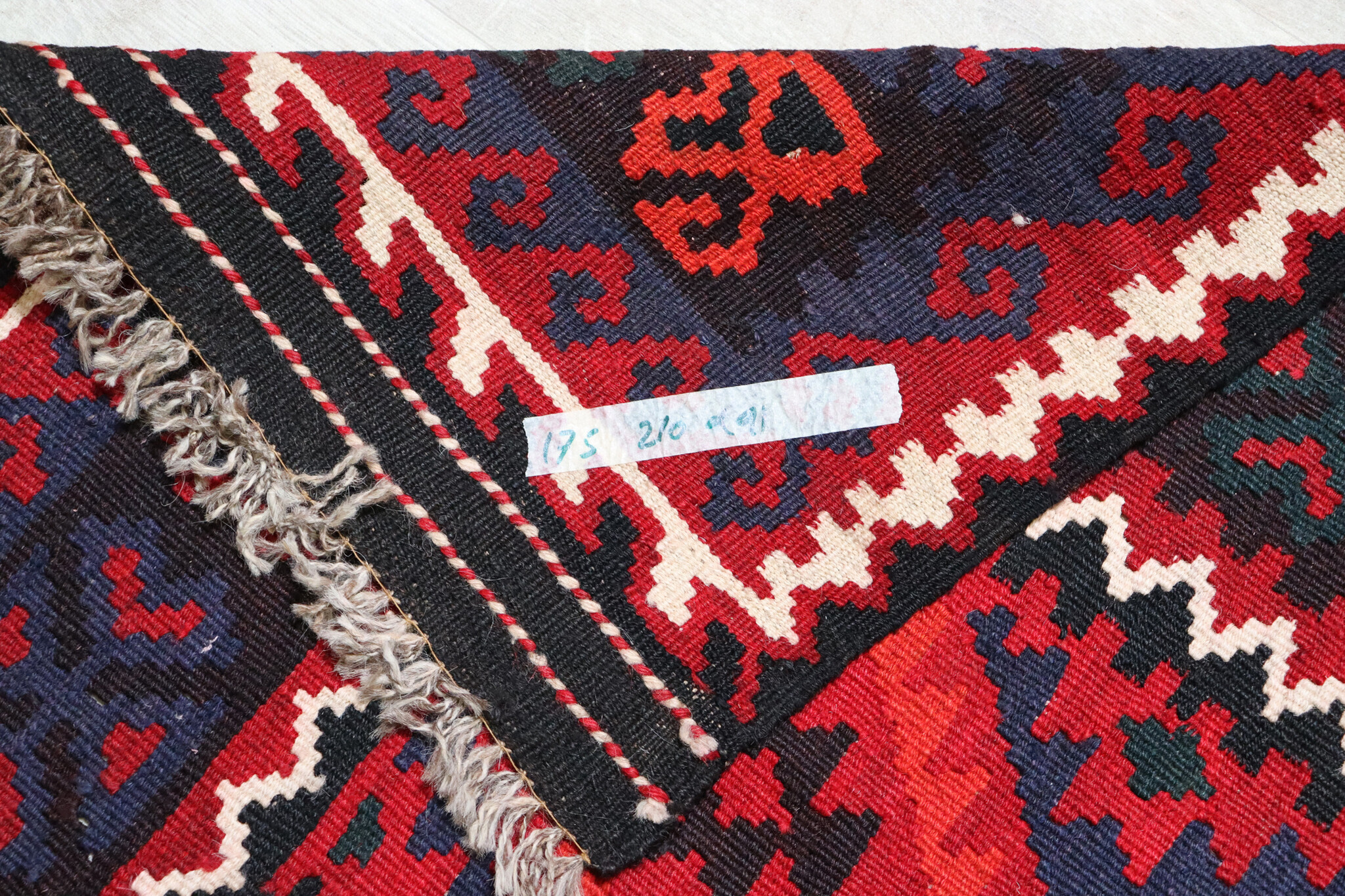 210x91 cm Afghan   nomadic Kilim rug  No:175