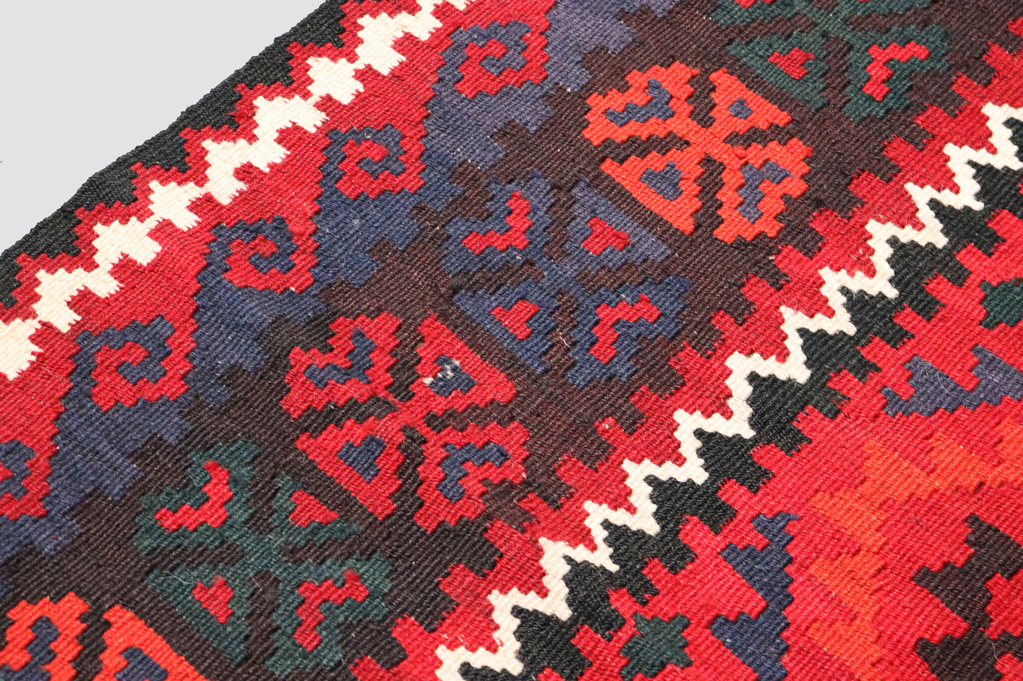 210x91 cm Afghan   nomadic Kilim rug  No:175