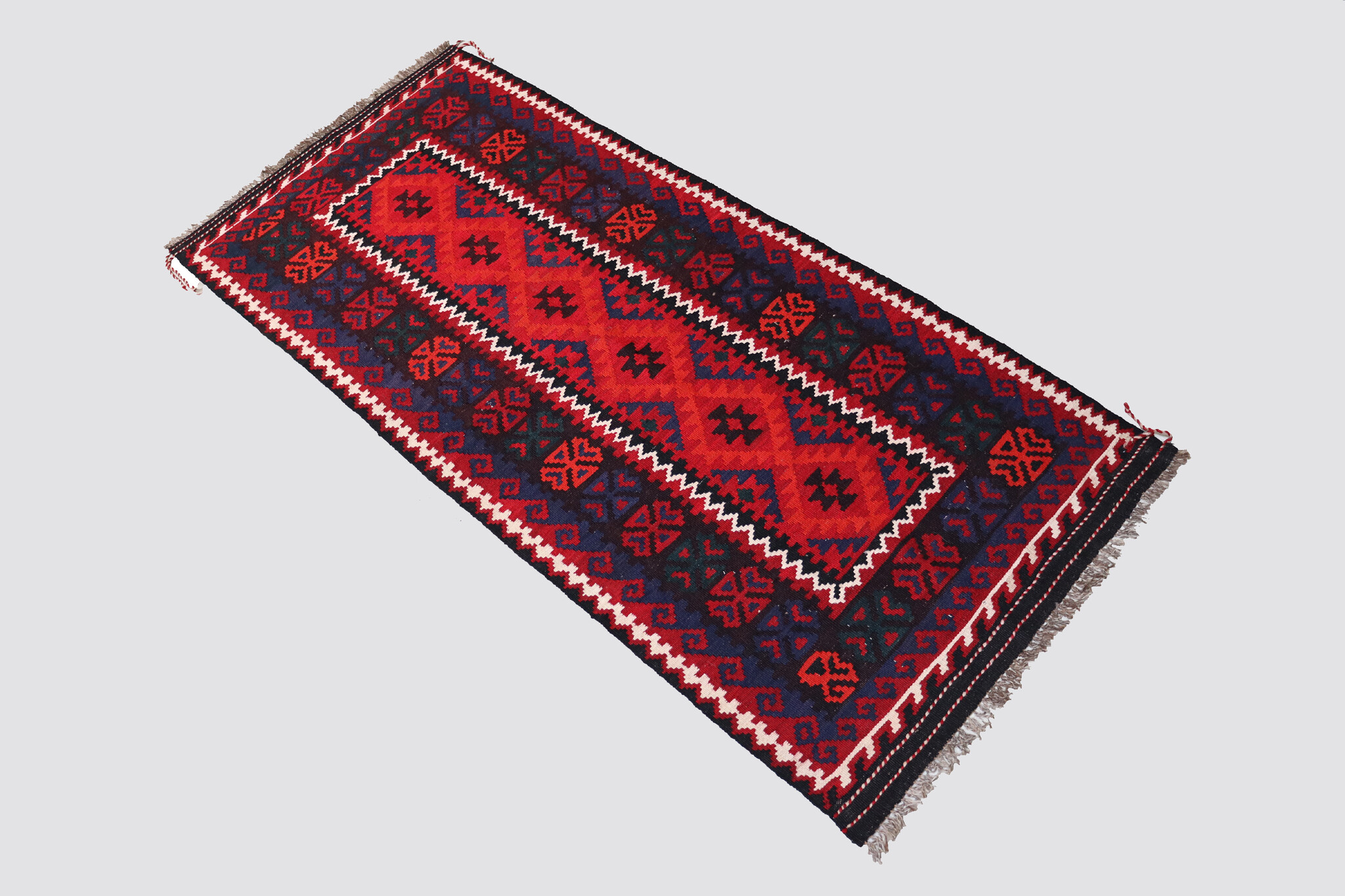 210x91 cm Afghan   nomadic Kilim rug  No:175