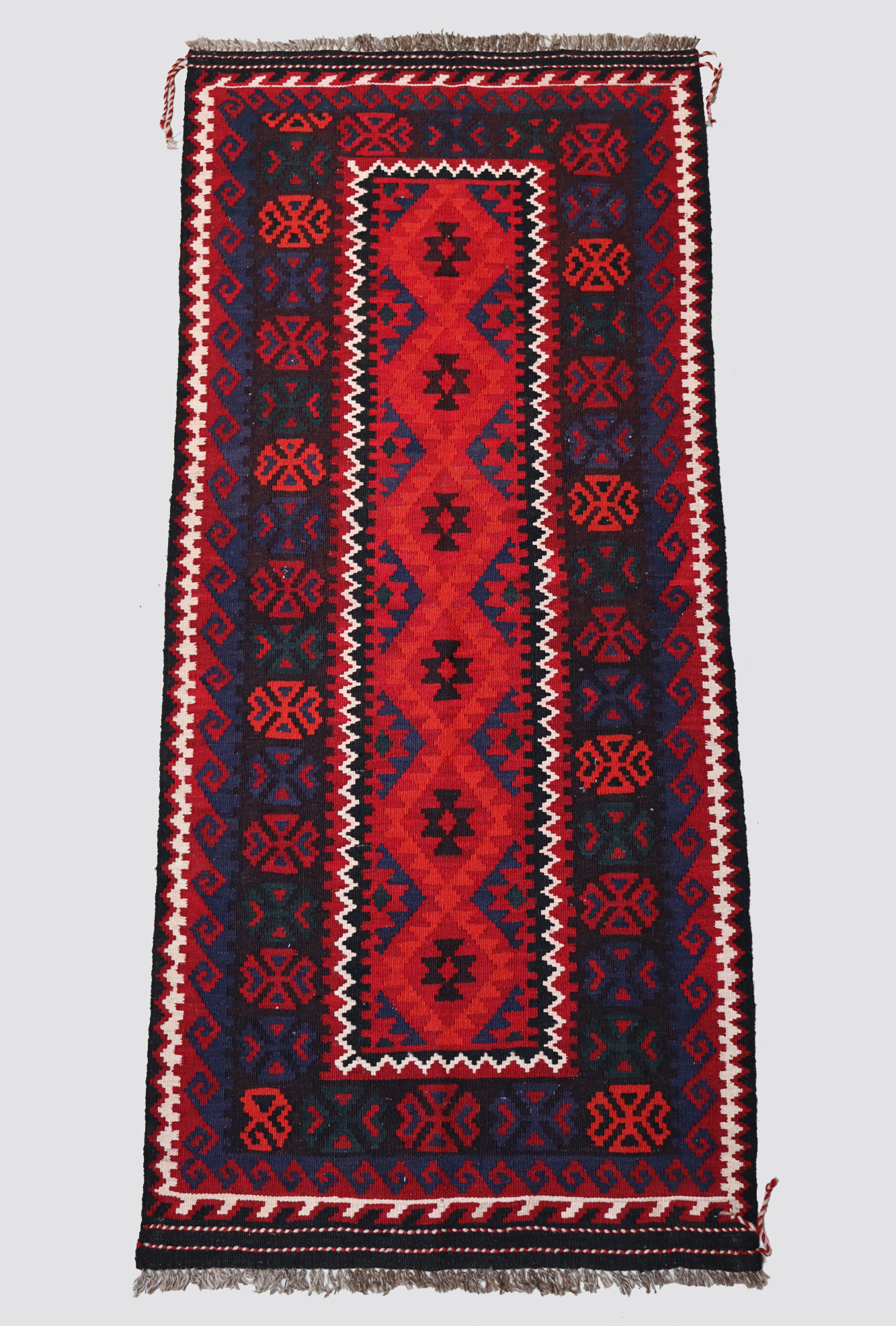 210x91 cm Afghan   nomadic Kilim rug  No:175