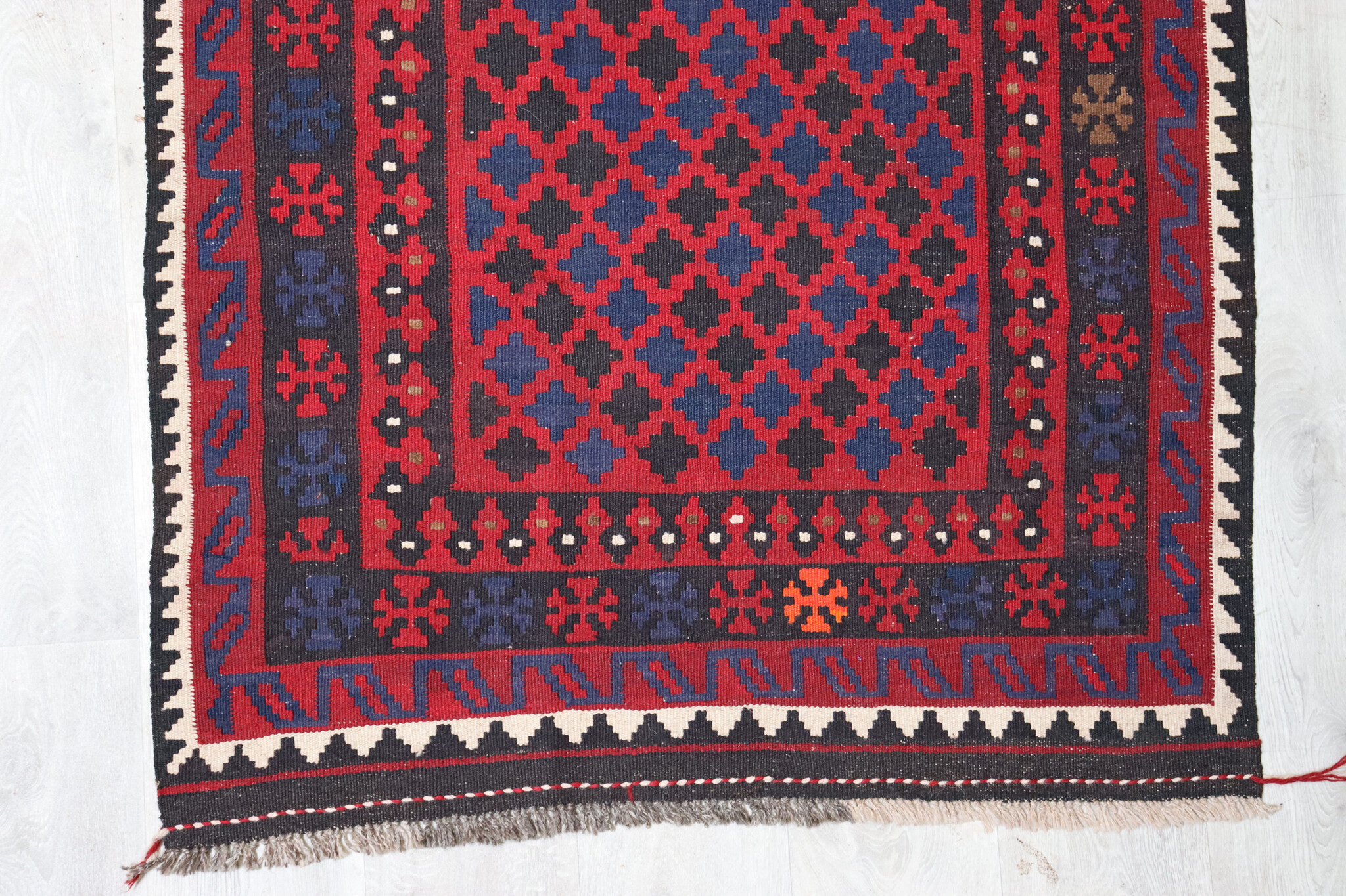 209x107 cm Afghan   nomadic Kilim rug  No:176