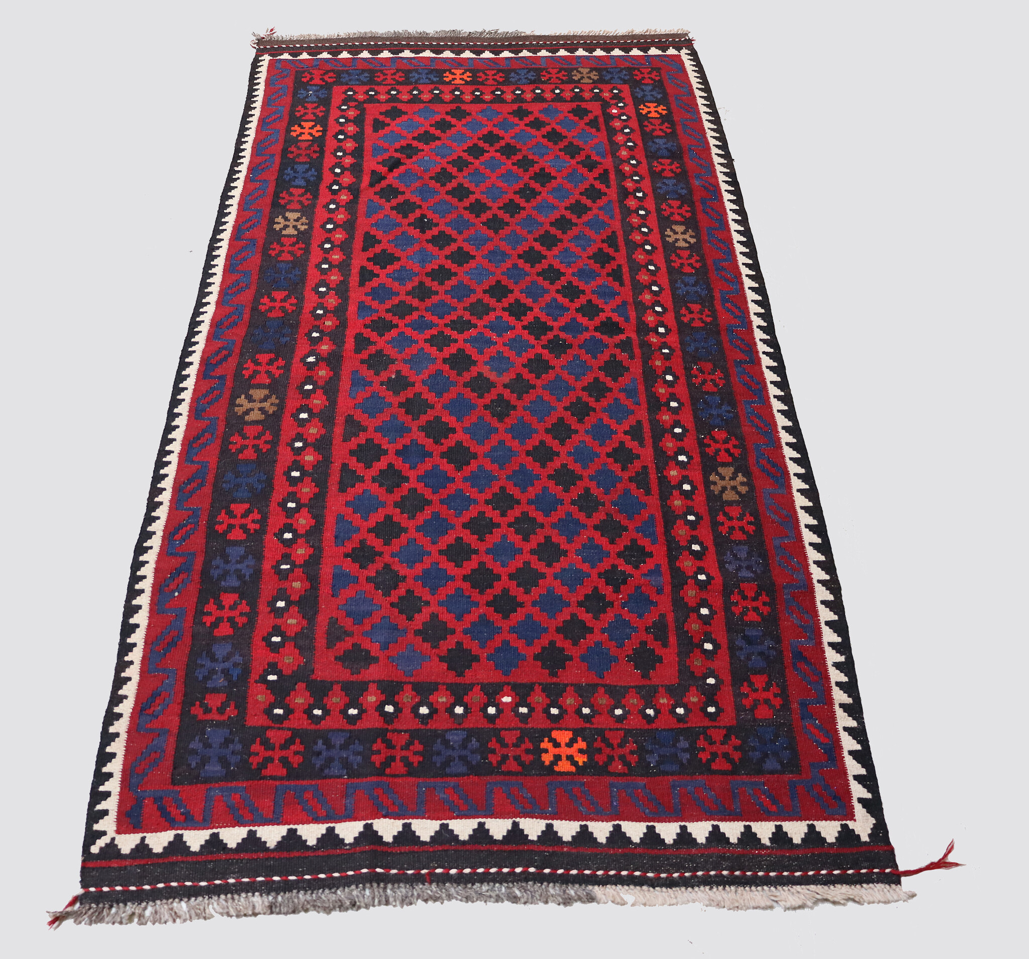 209x107 cm Afghan   nomadic Kilim rug  No:176