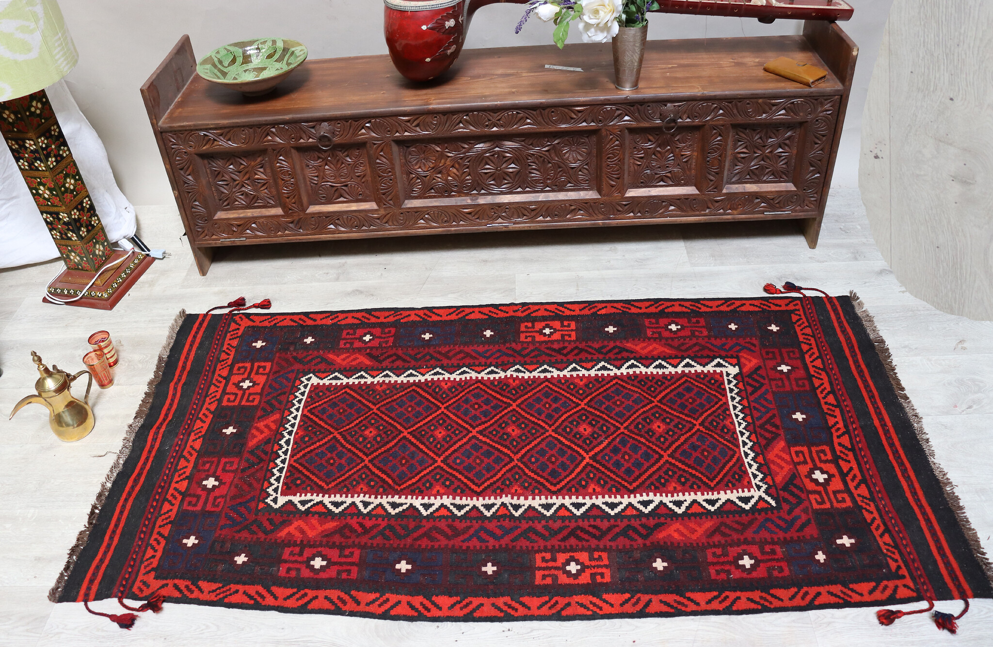 175x94 cm Afghan   nomadic Kilim rug  No:1 71