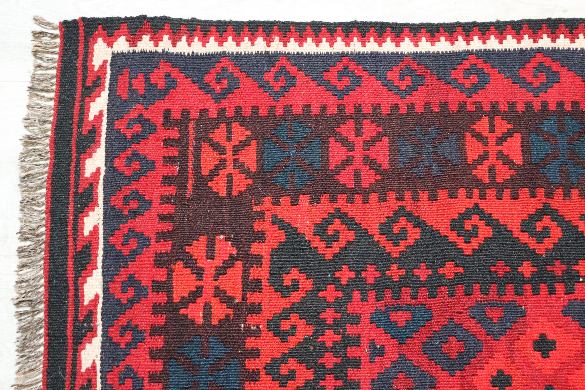 208x103 cm Afghan   nomadic Kilim rug  No:172