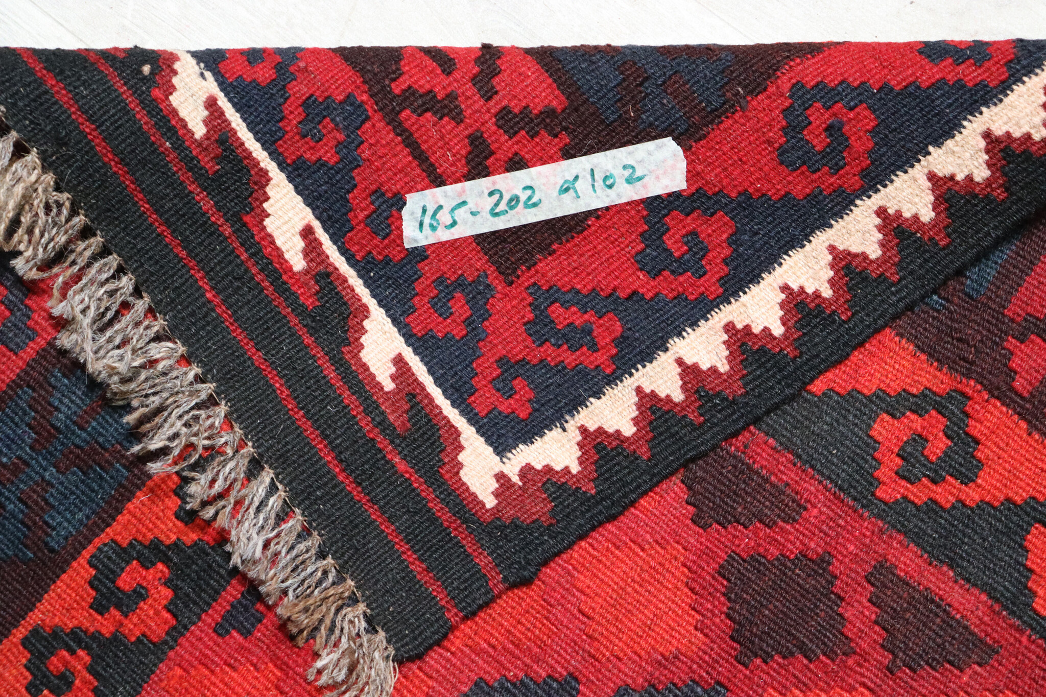 202x102 cm Afghan   nomadic Kilim rug  No:165