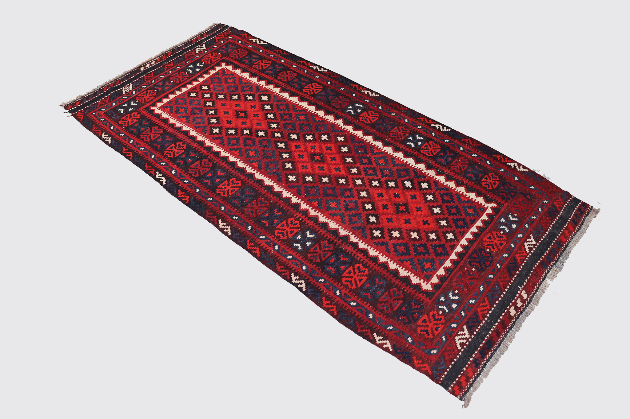 213x106 cm Afghan   nomadic Kilim rug  No:167