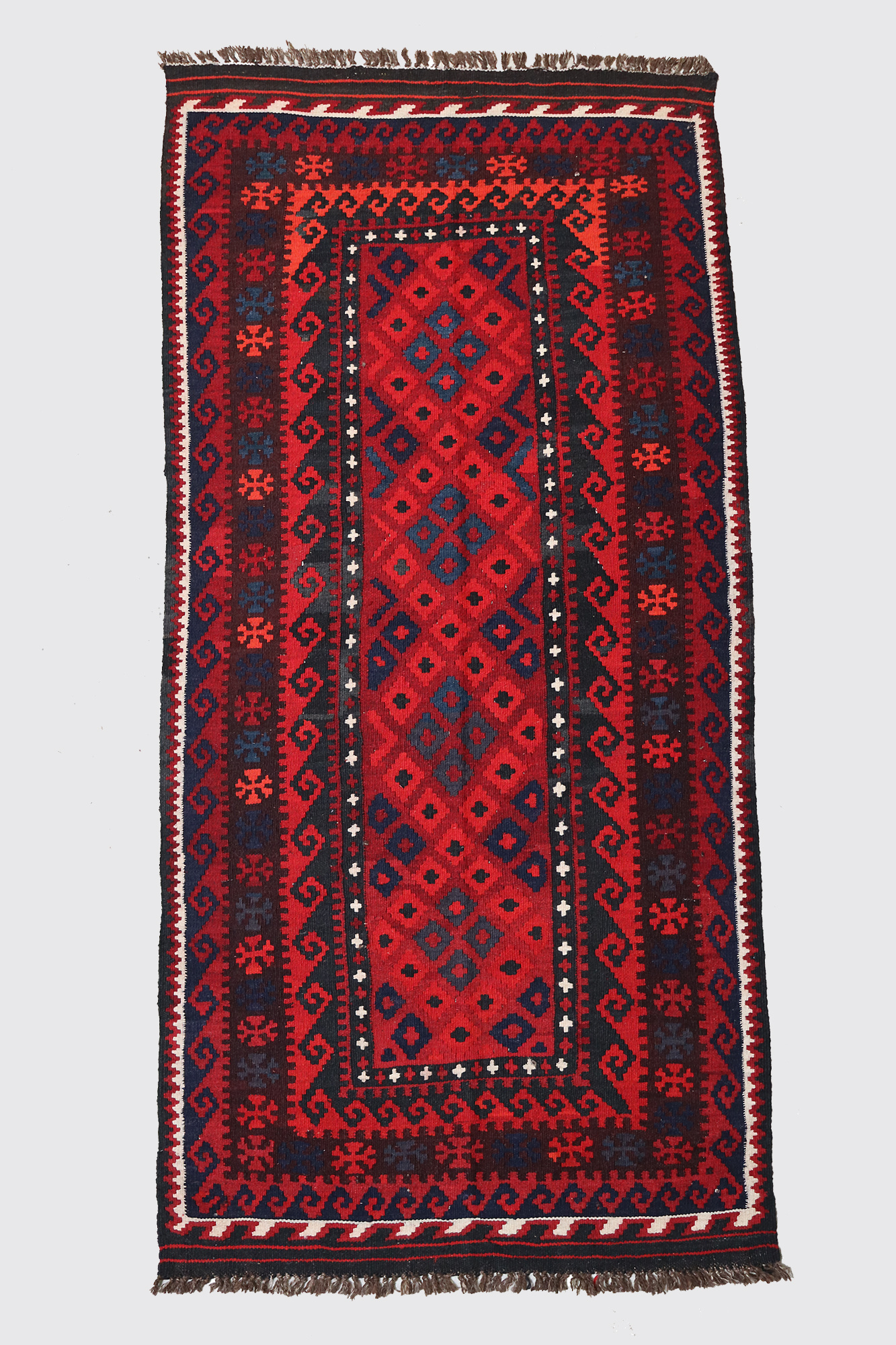 208x97 cm Afghan   nomadic Kilim rug  No:164