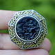 Turkmen Ring  hematite seal stone No: 443