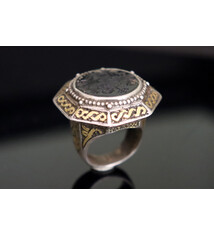 Turkmenische hematite Siegel Ring  Nr: 443