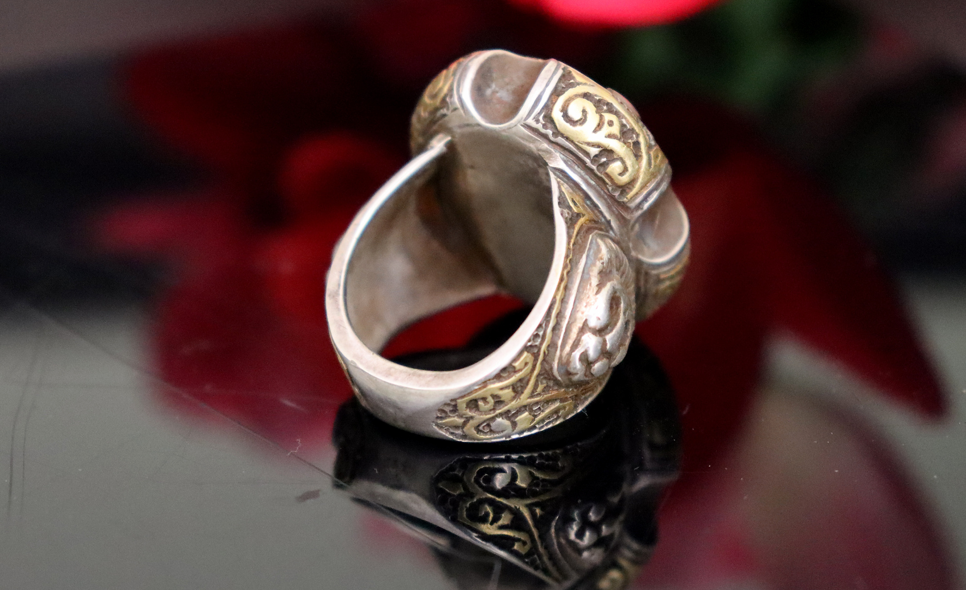 Turkmenische Lapis Lazli Siegel Ring  Nr: 442