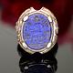 Turkmen Ring  Lapis Lazli seal stone No: 442