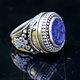Turkmen Ring  Lapis Lazli seal stone No: 441
