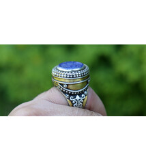Turkmen Ring  Lapis Lazli seal stone No: 441
