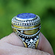 Turkmen Ring  Lapis Lazli seal stone No: 441